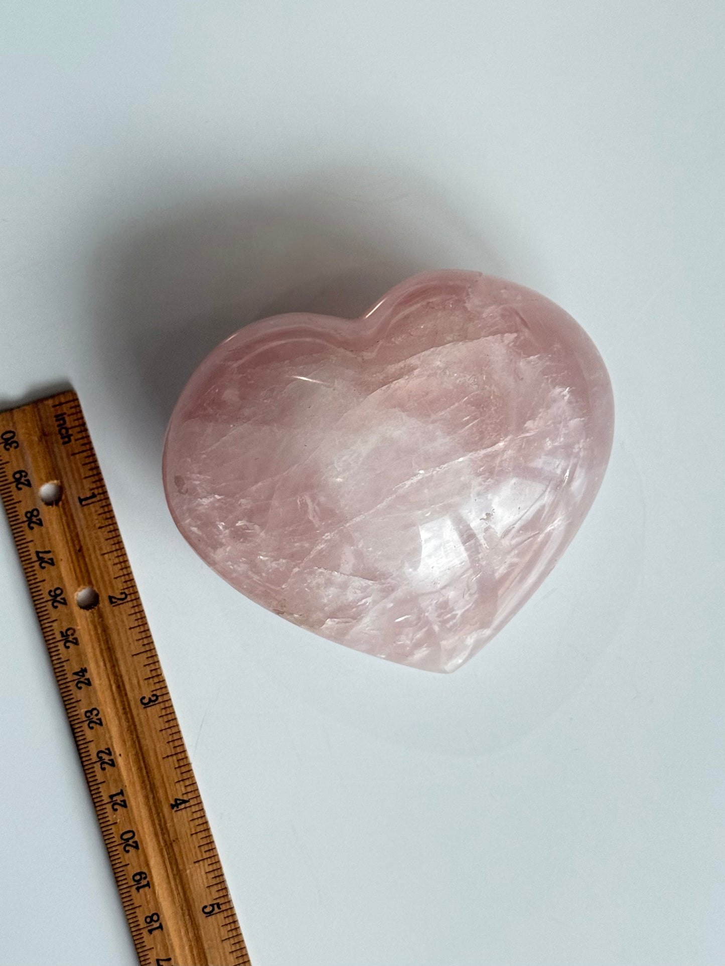 Rose Quartz Bubble Heart ( Madagascar )