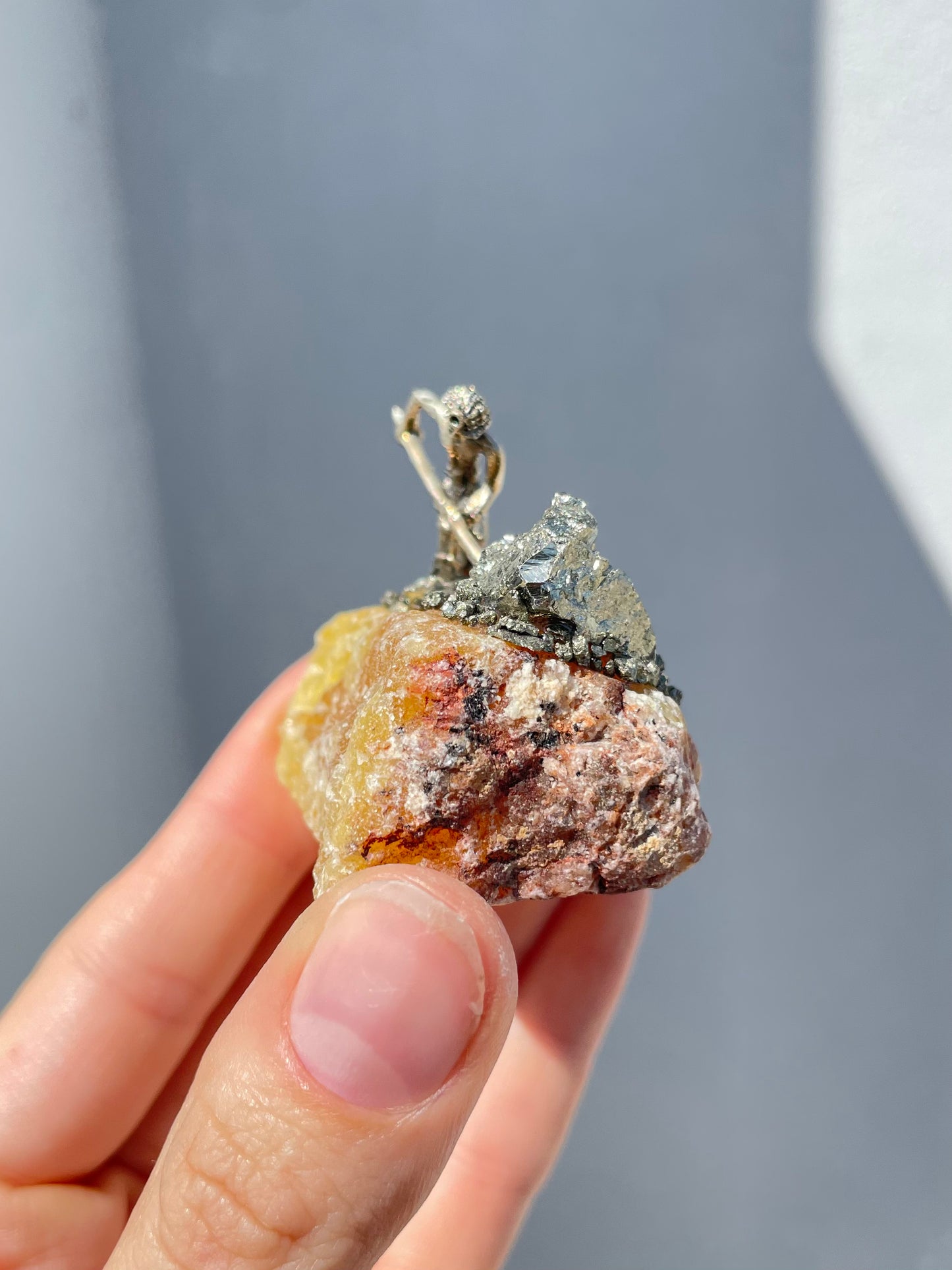 Miners Yellow Fluorite & Pyrite