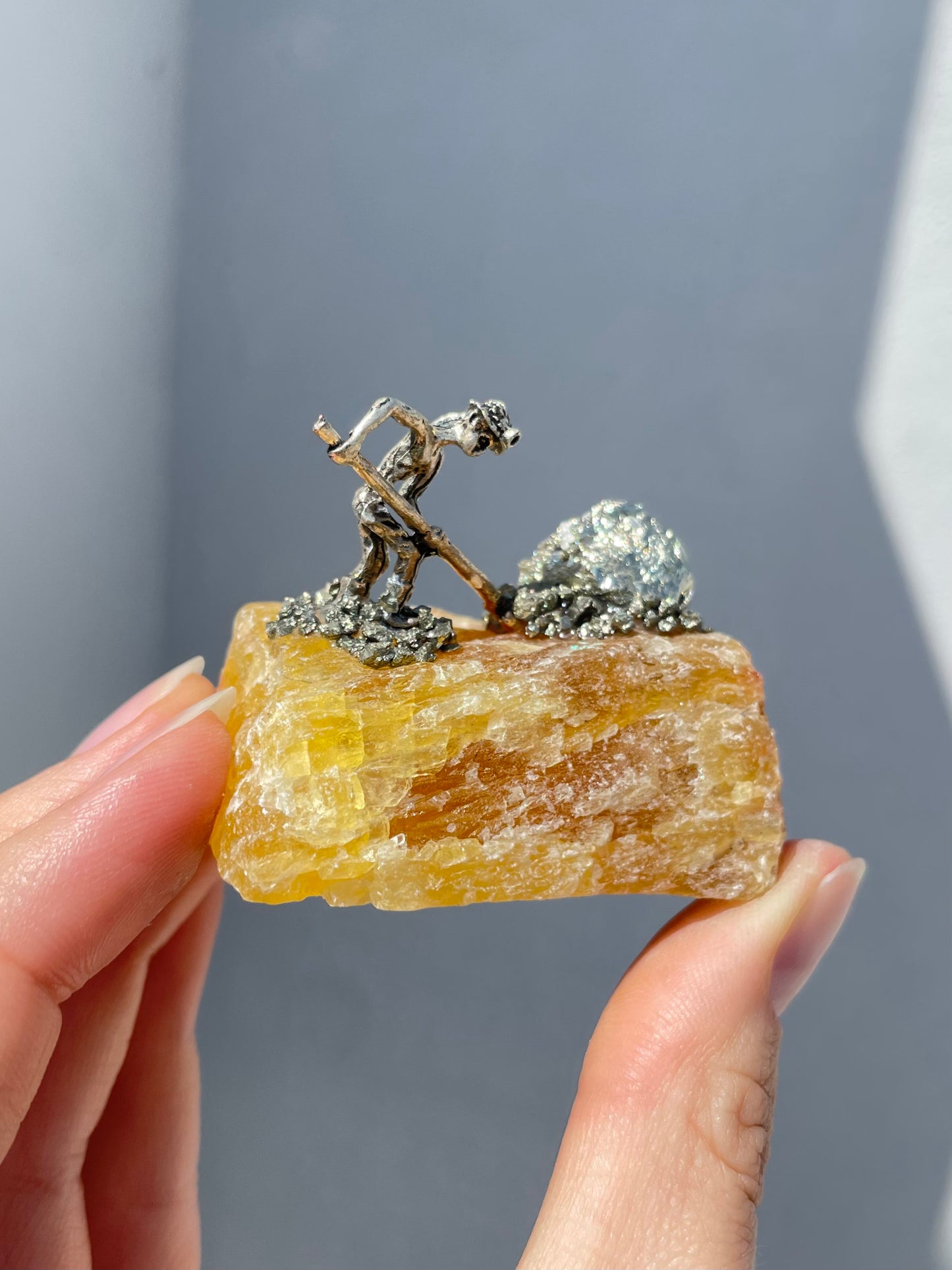 Miners Yellow Fluorite & Pyrite
