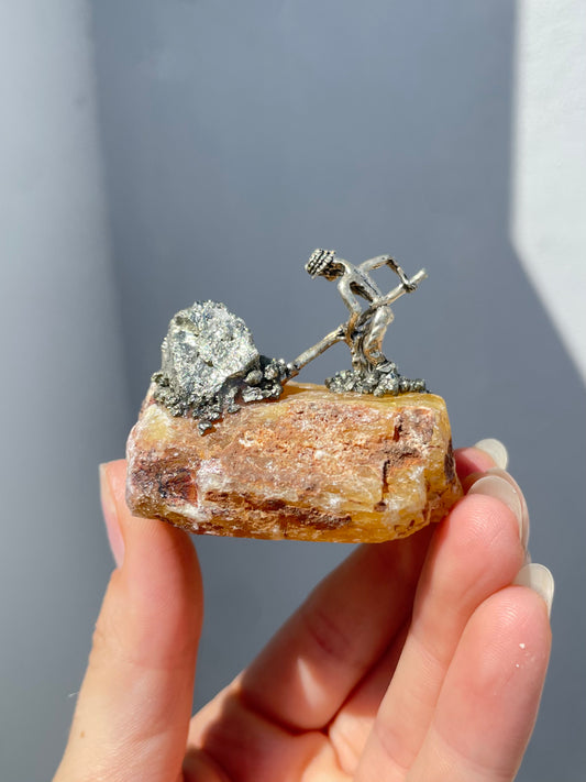 Miners Yellow Fluorite & Pyrite