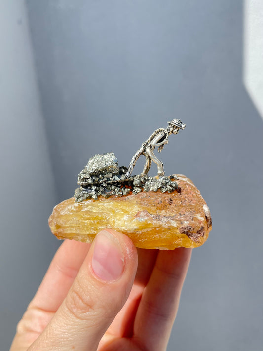 Miners Yellow Fluorite & Pyrite