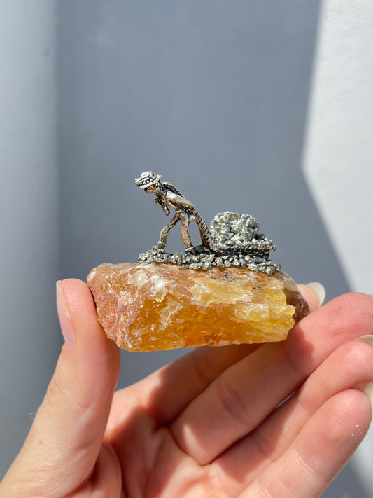 Miners Yellow Fluorite & Pyrite
