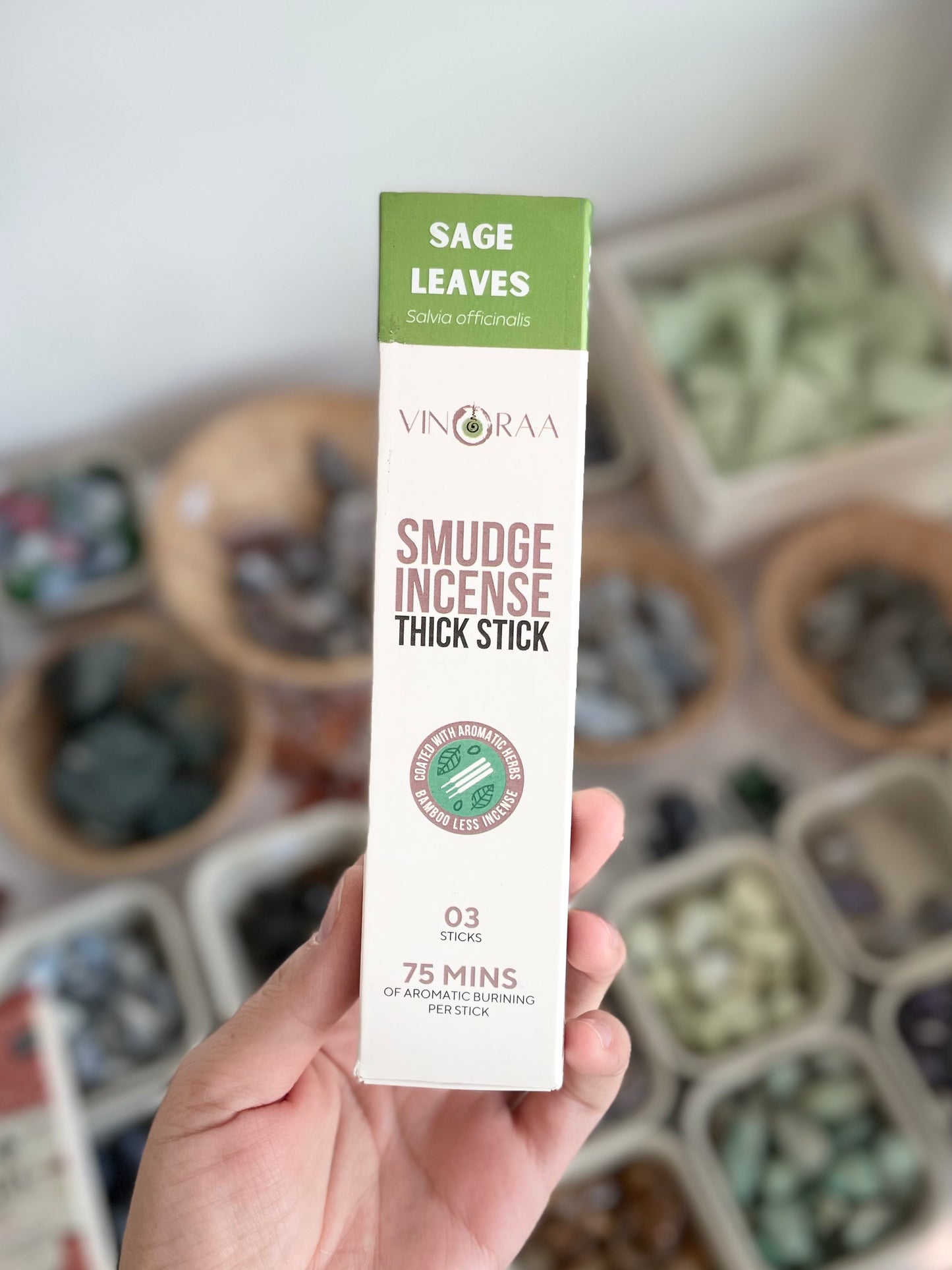 Sage Leaves ( Smudge Incense Thick Stick )