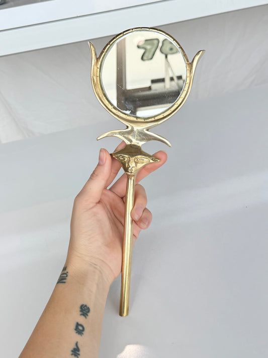 Goddess Hathor Mirror – Solid Brass Imported from Egypt