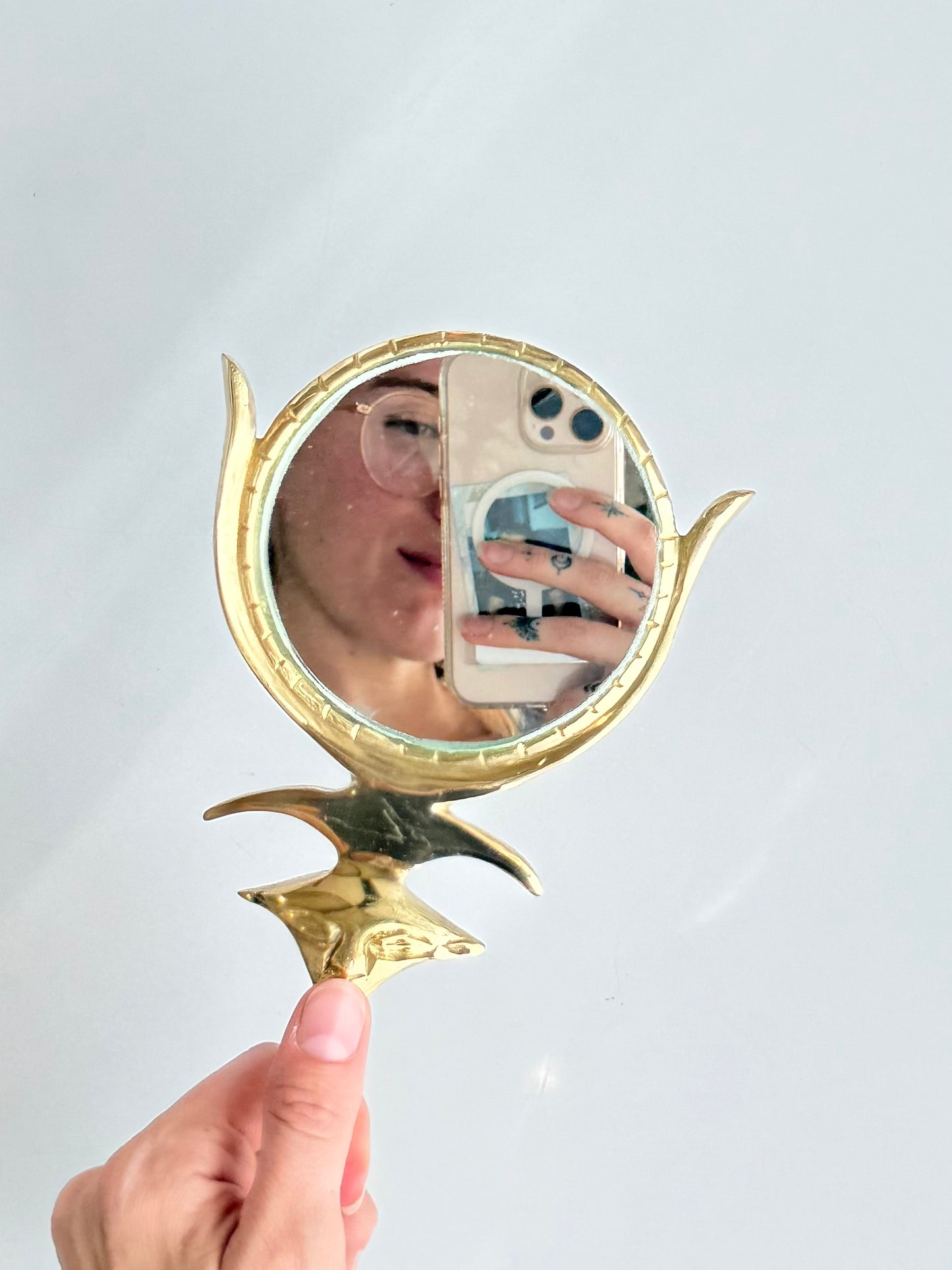 Goddess Hathor Mirror – Solid Brass Imported from Egypt