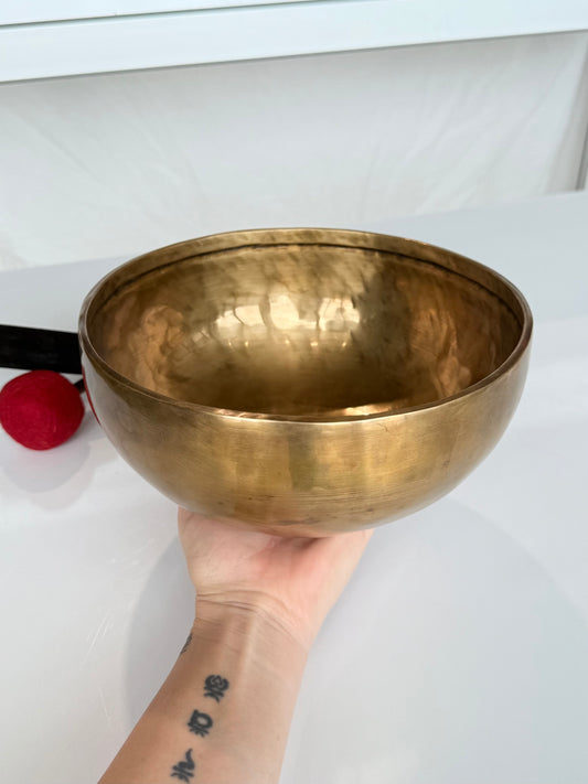 7 Metal Singing Bowl - 8" Inch - Note F Root Chakra