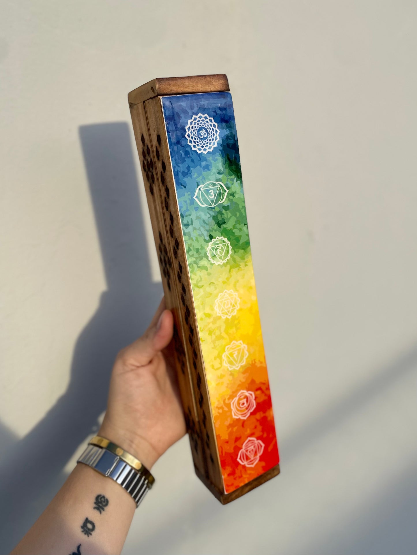 7 Chakra Incense Stick and Cone box holder