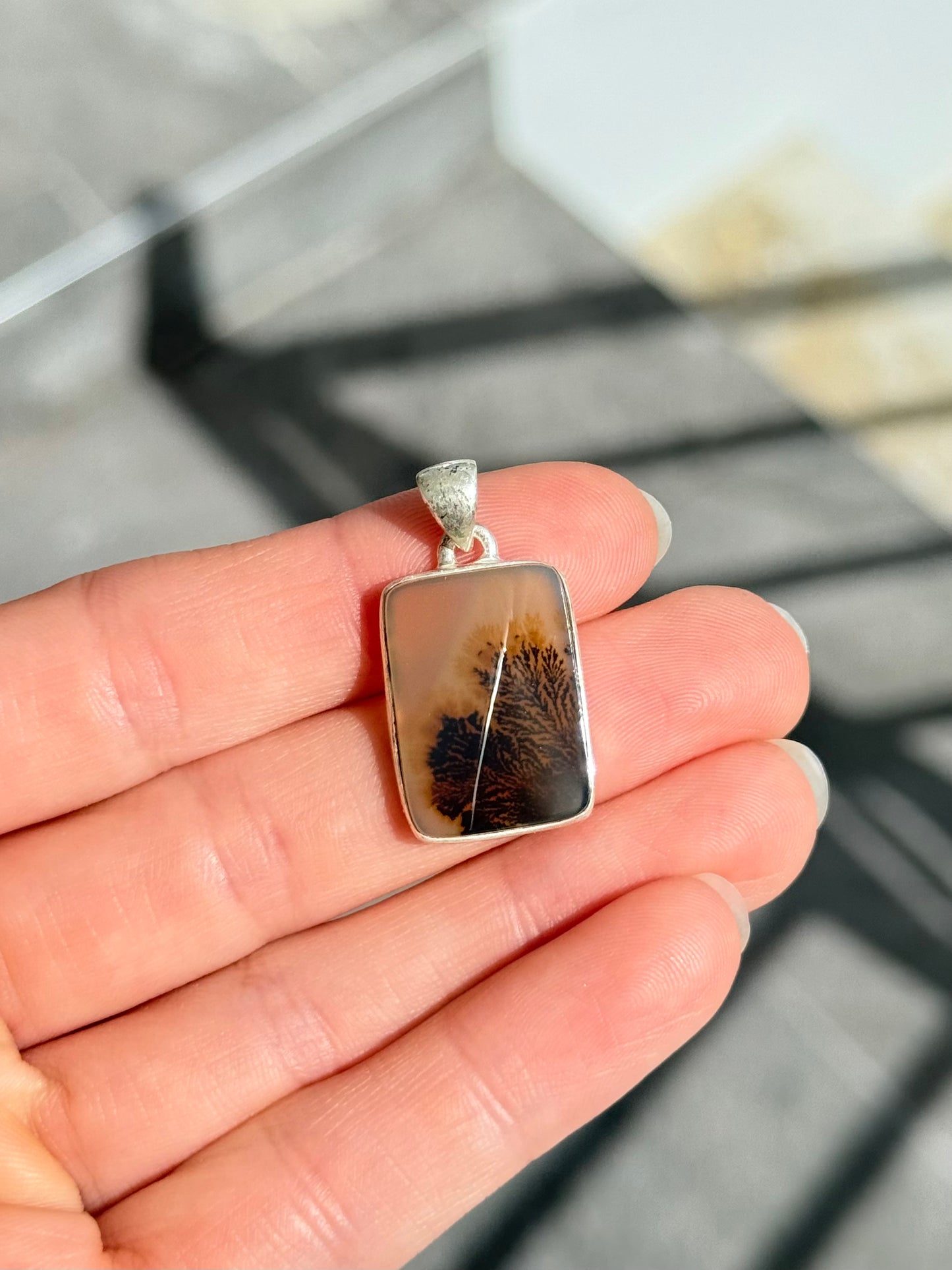 Dendrite Agate Pendant