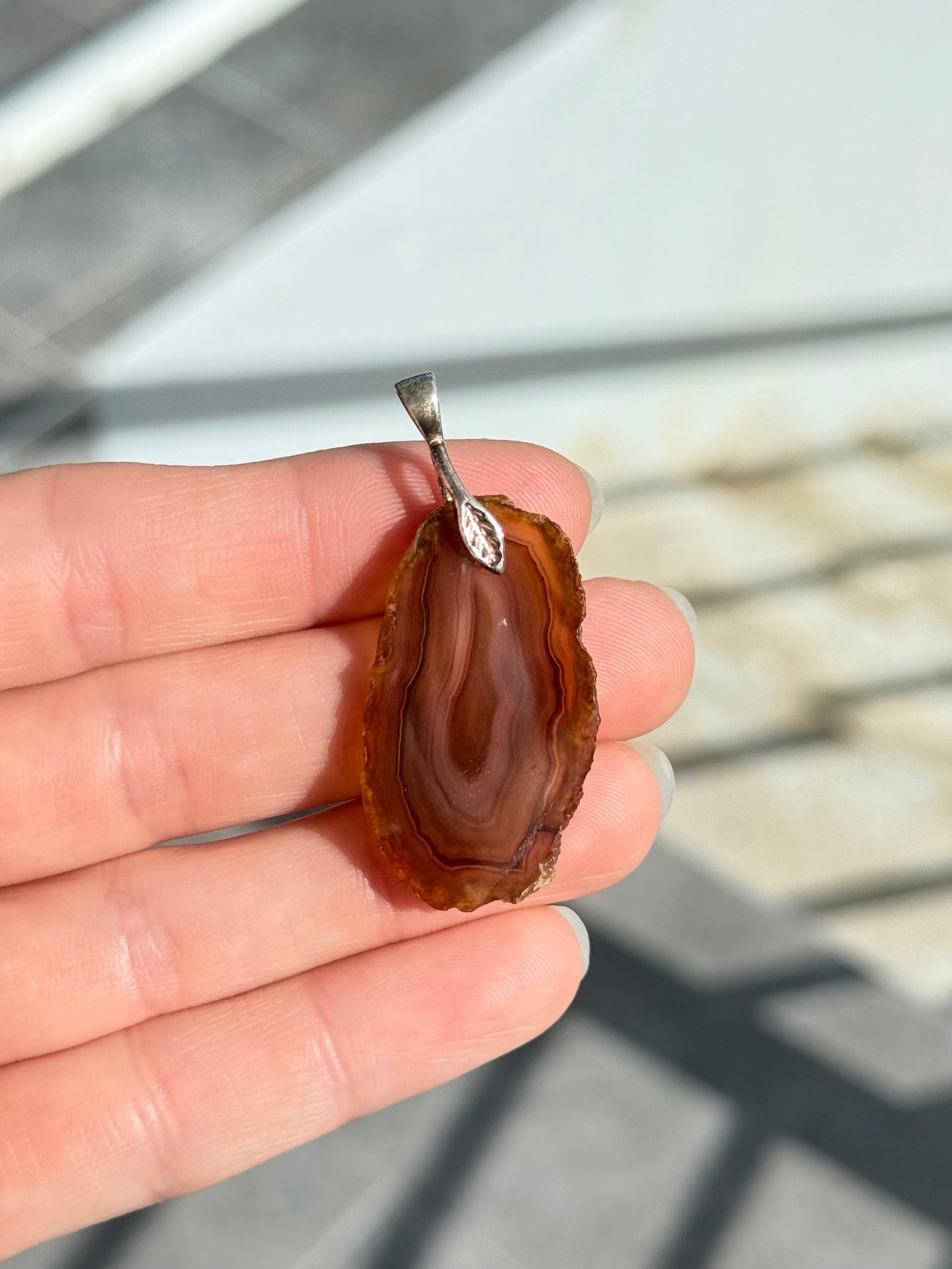 Agate Slab Pendant