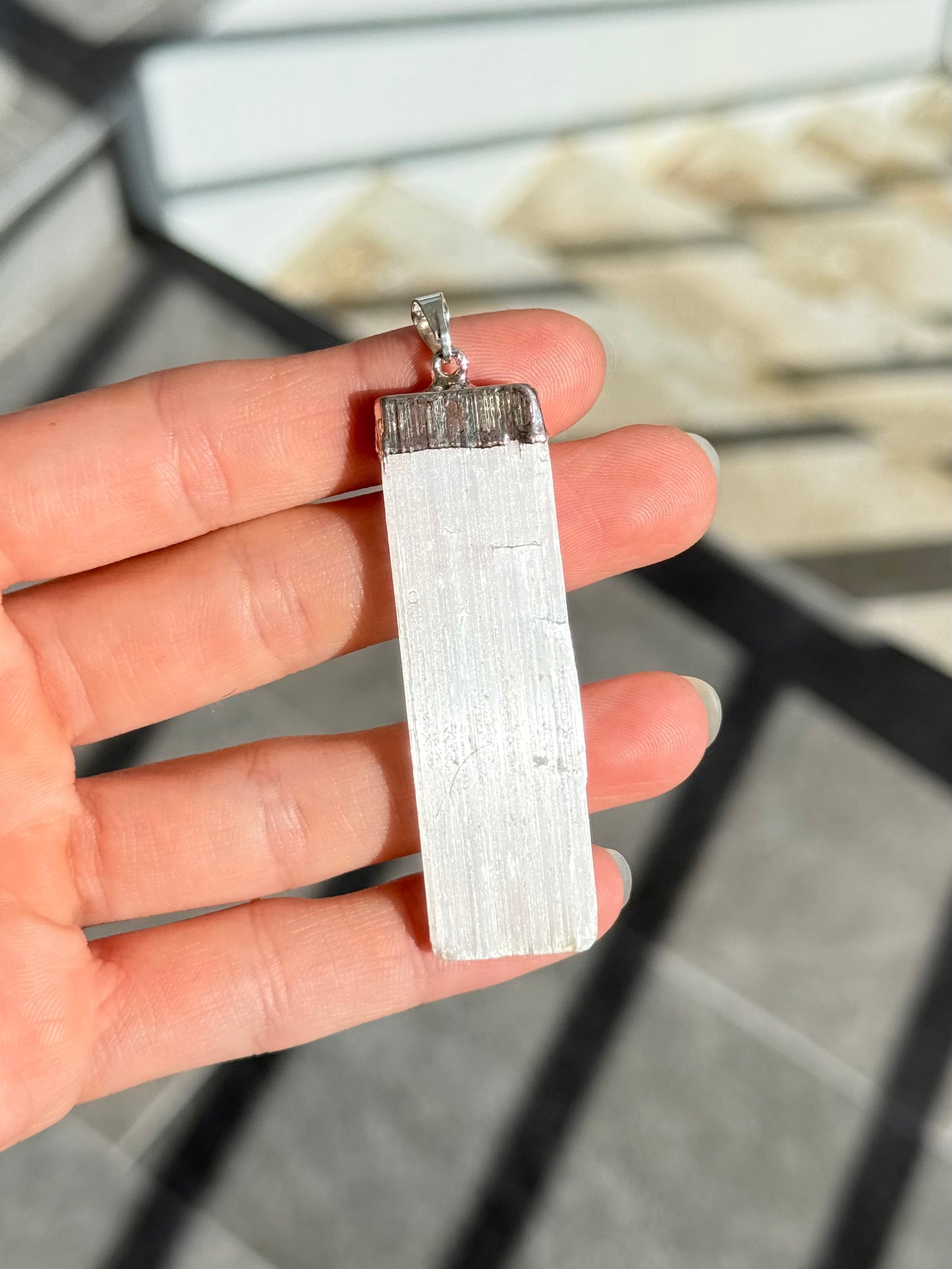 Selenite Pendant