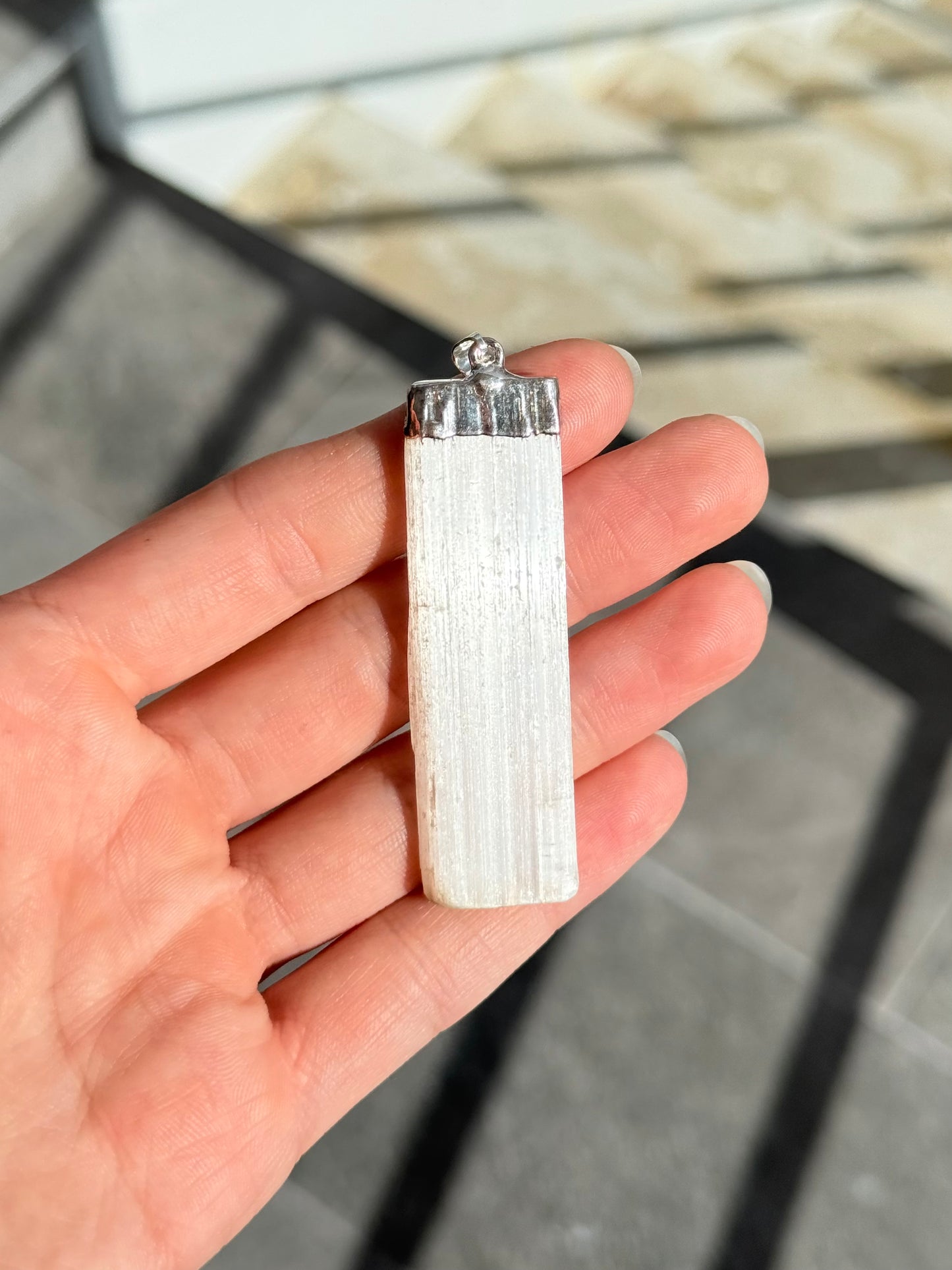 Selenite Pendant