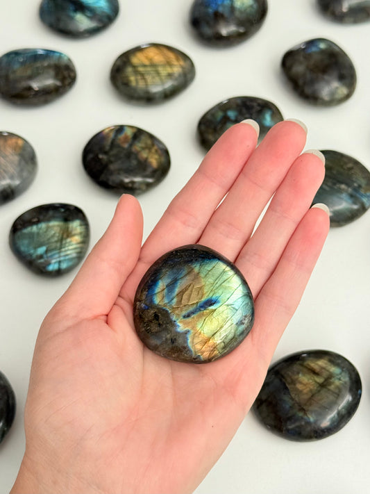 Labradorite Palm Stone | Palm Stone de Labradorita
