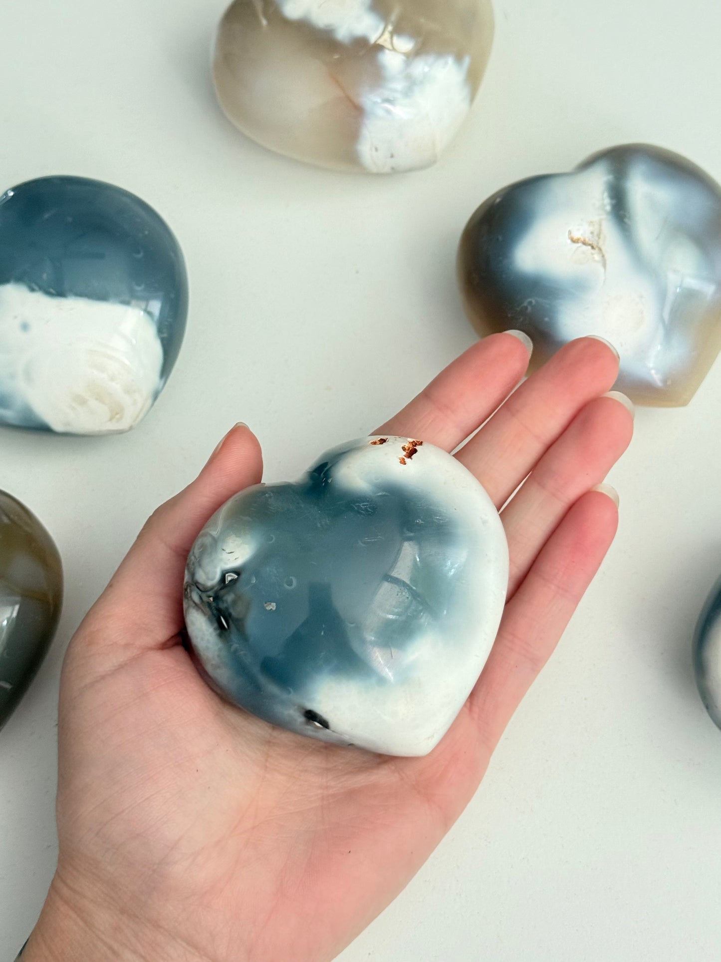Orca Agate Heart | Corazón de Ágata Orca