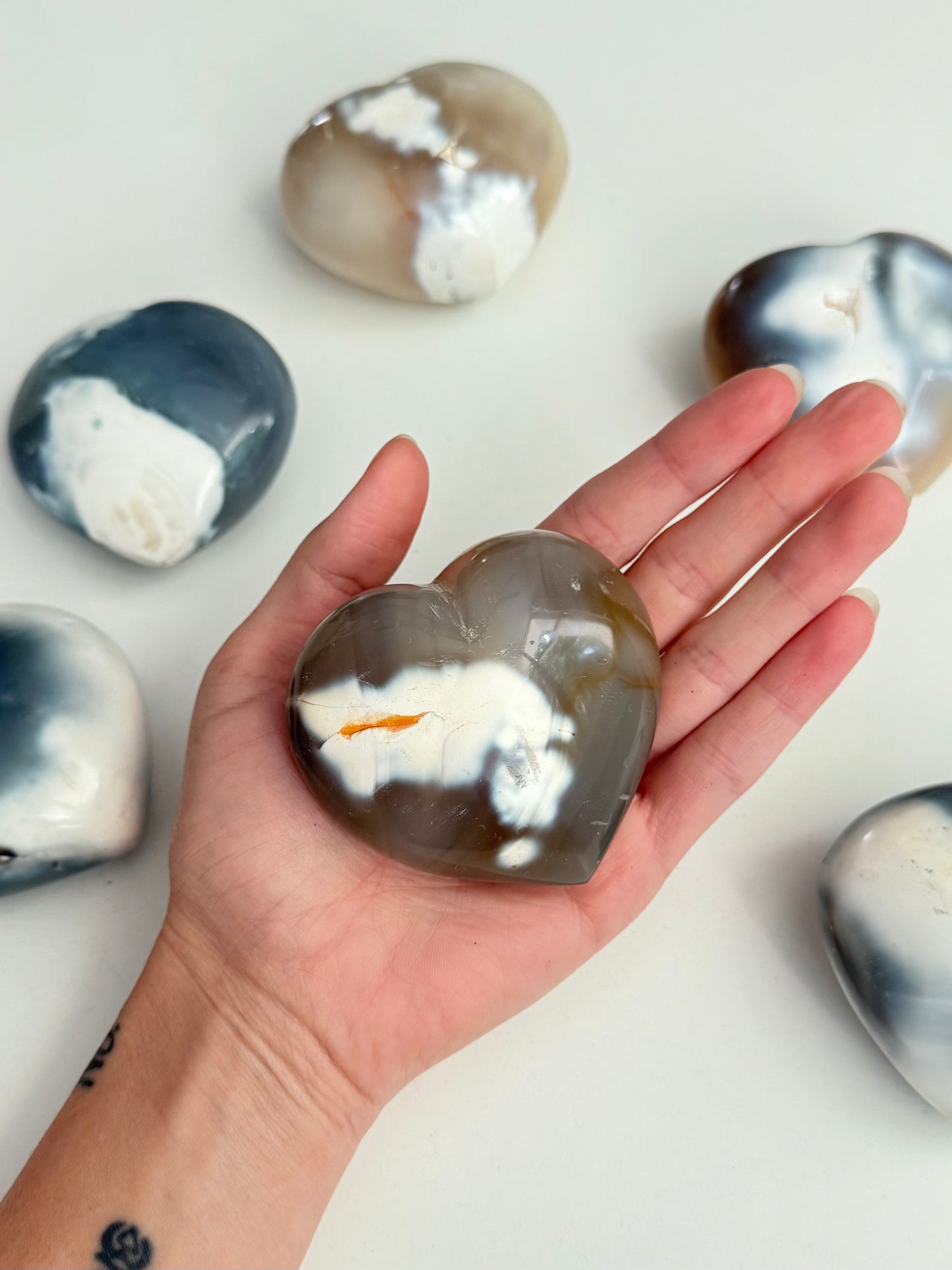 Orca Agate Heart | Corazón de Ágata Orca