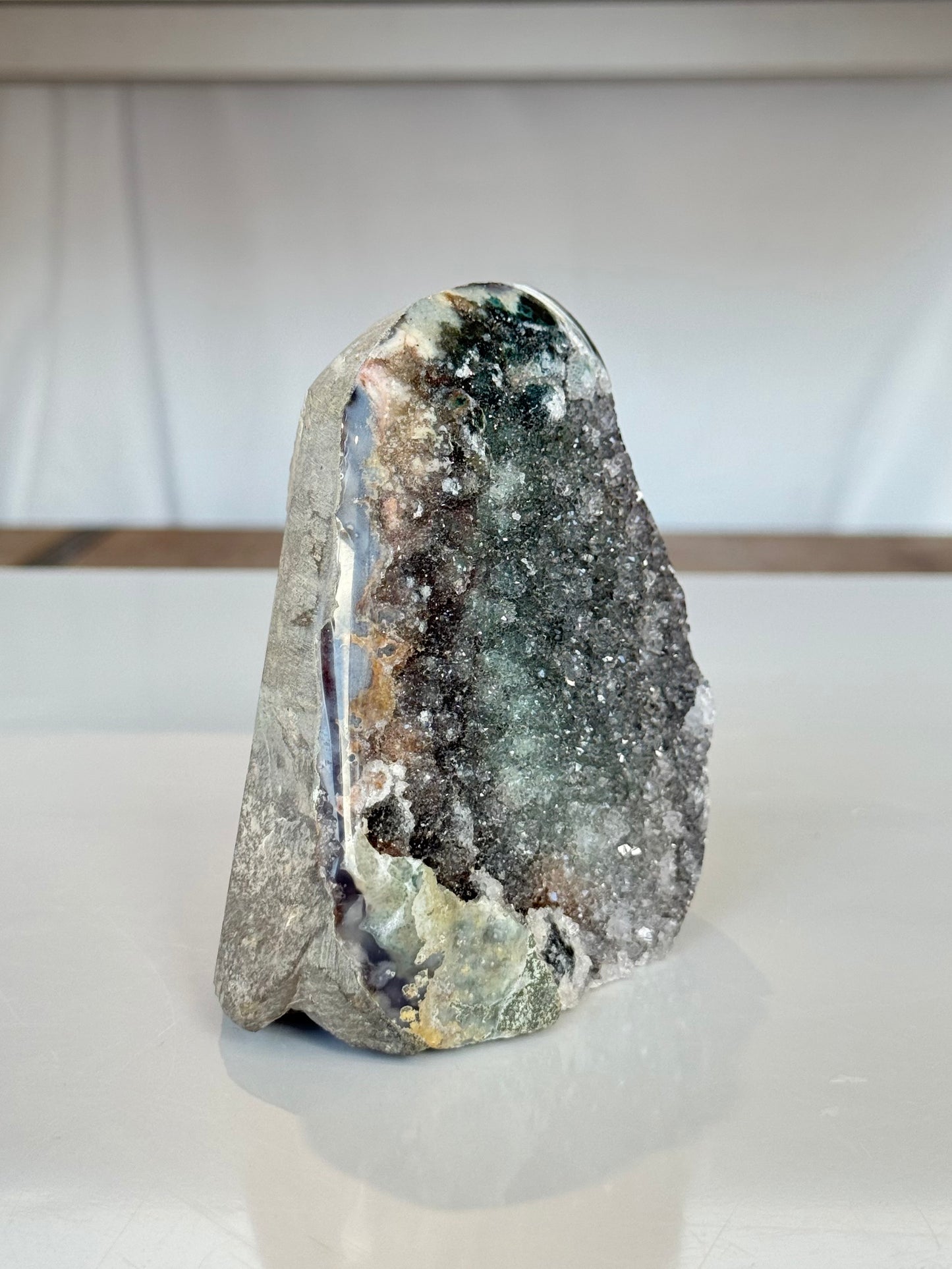 Green and Black Amethyst