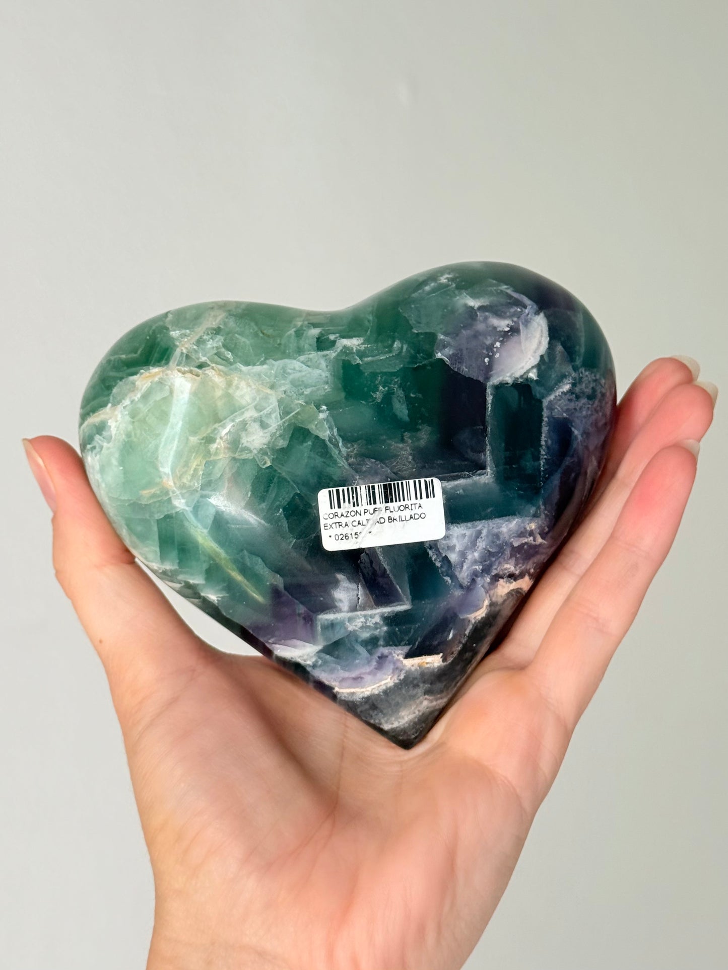 Rainbow Fluorite Heart | Corazón de Fluorita Arcoíris