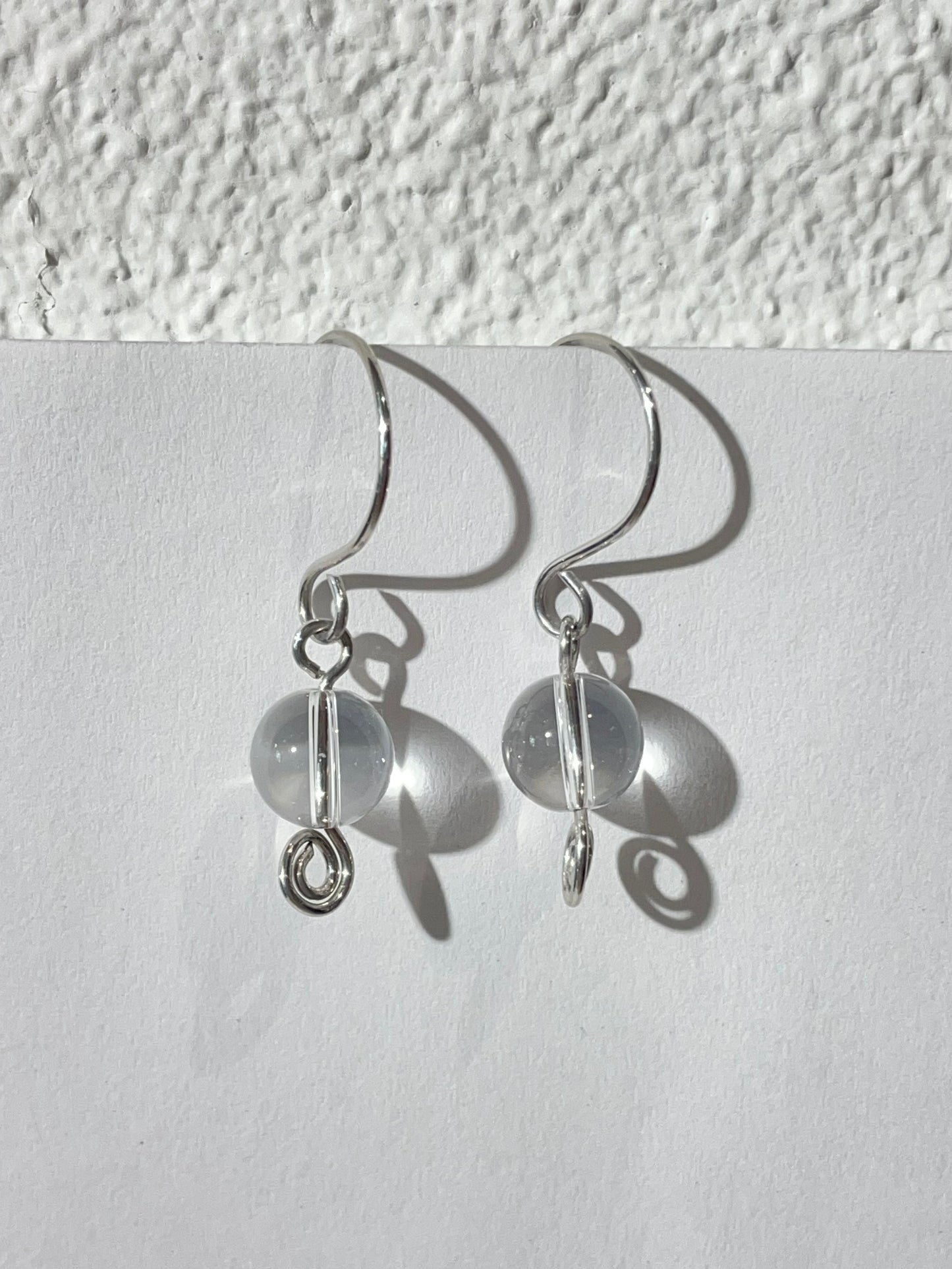 Clear Quartz Drop Earrings