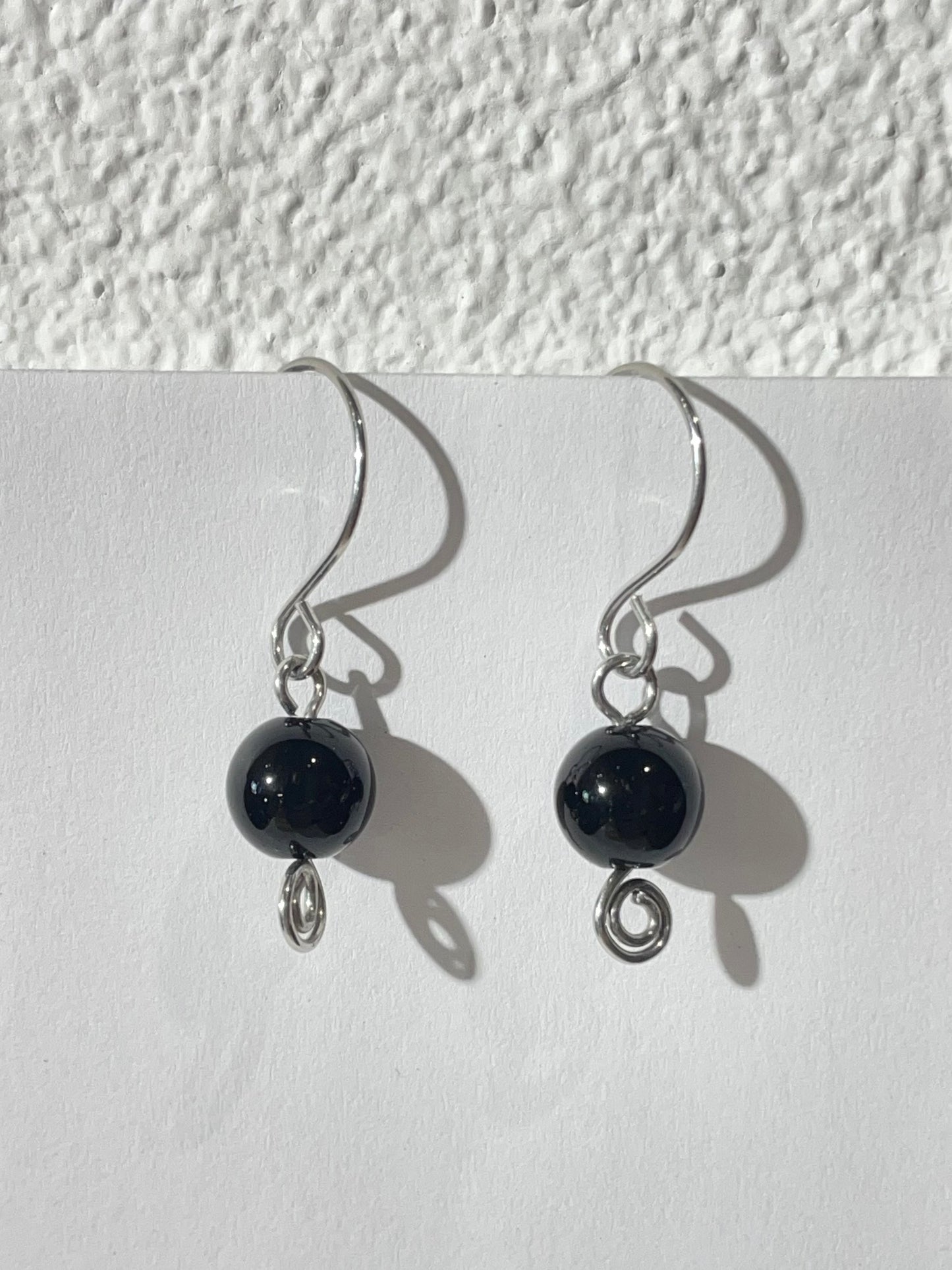 Onyx Quartz Drop Earrings