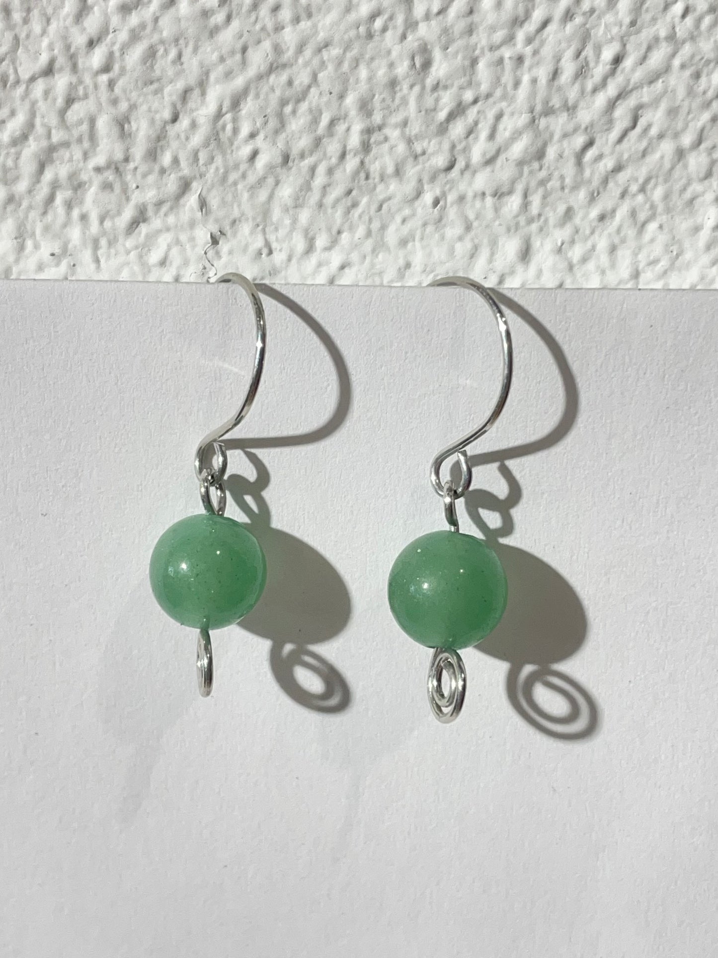 Green Aventurine Quartz Drop Earrings