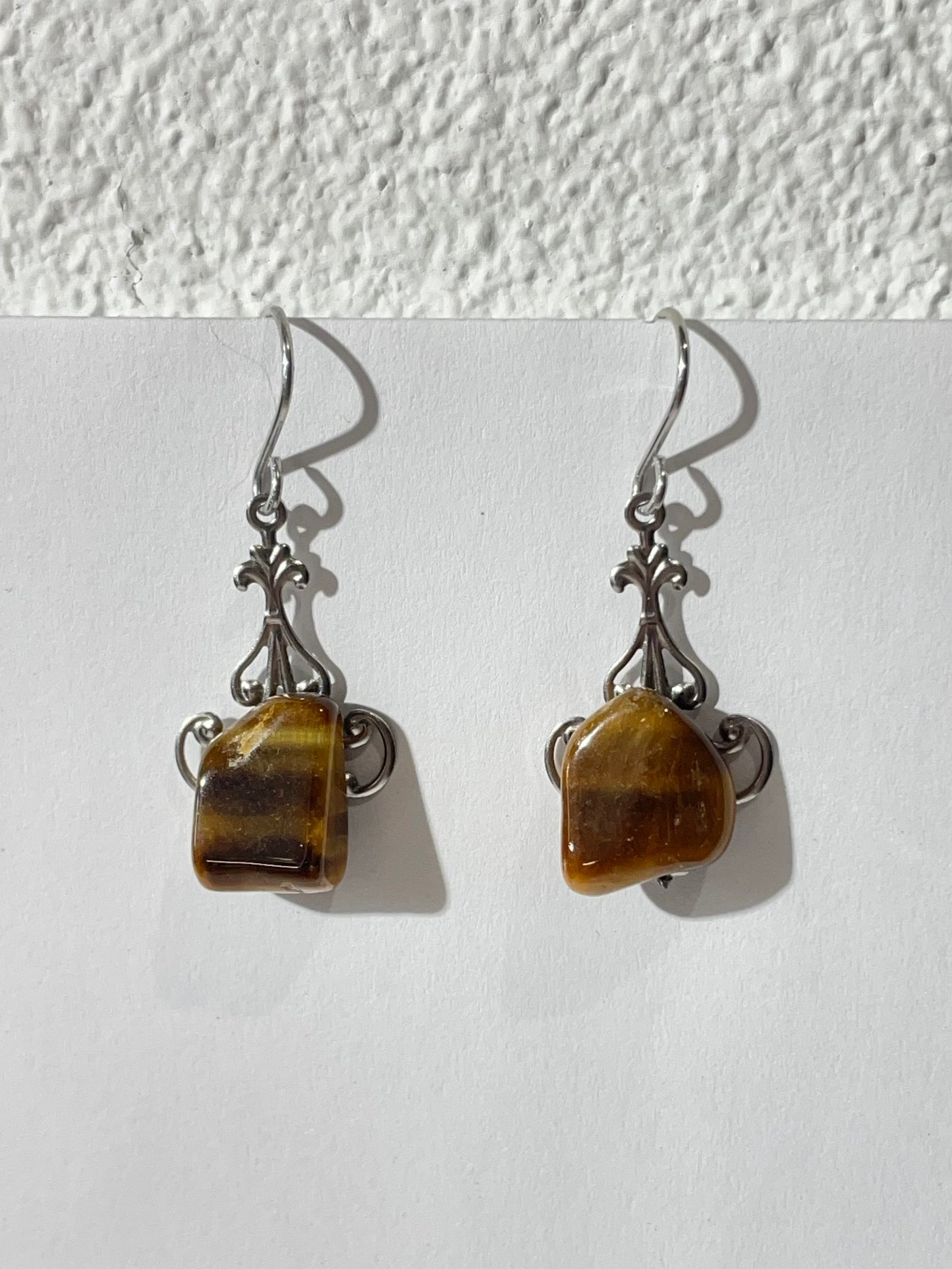 Tiger Eye Drop Earrings