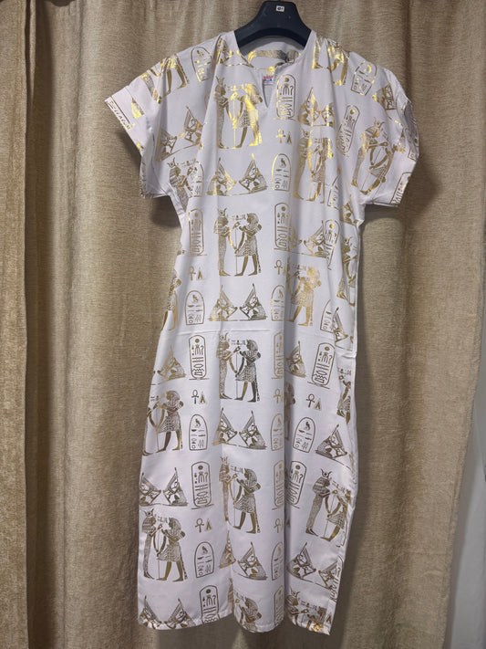 Vestido Algodón egipcio blanco/ English Egyptian Cotton Dress white