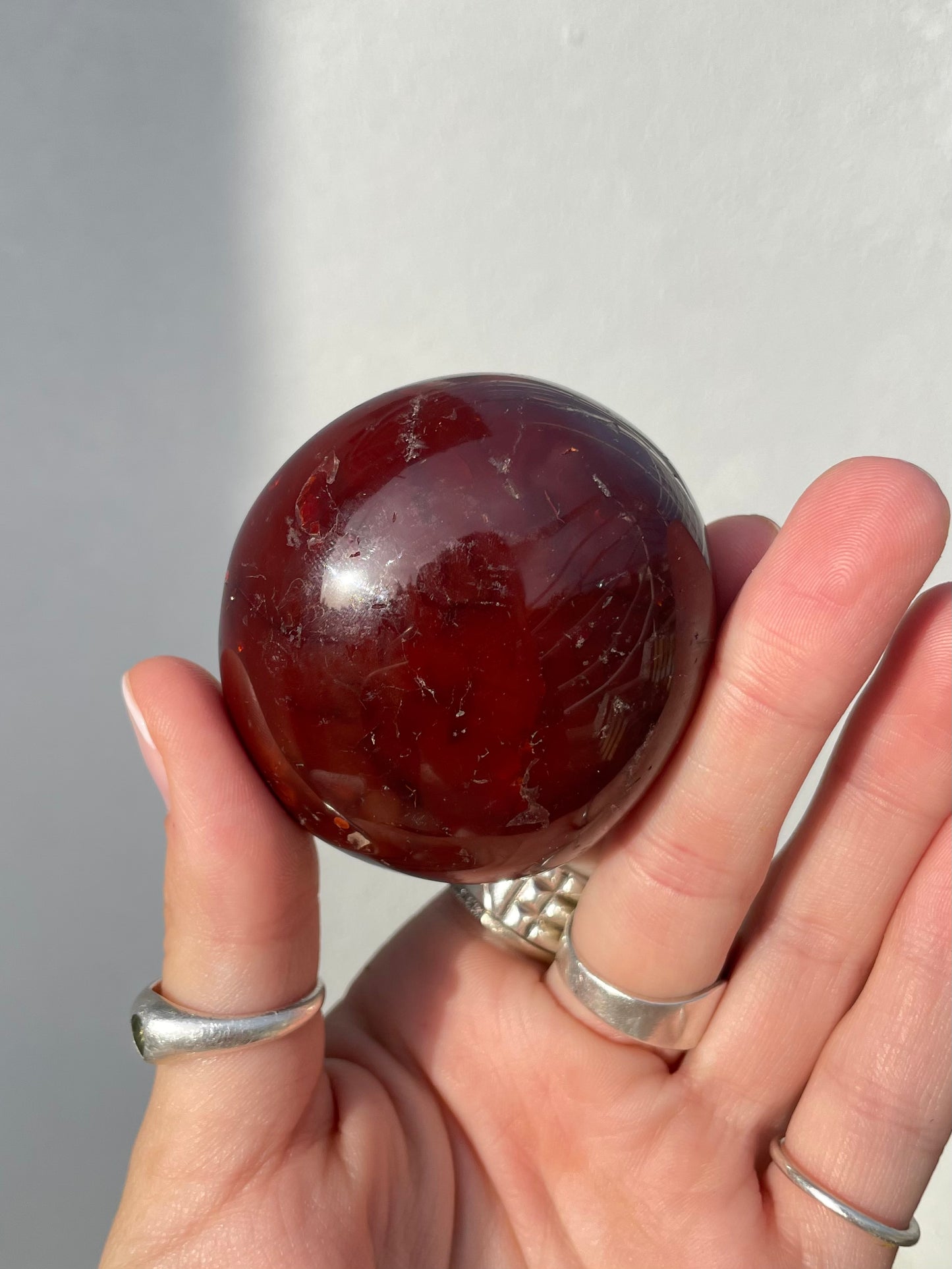 Carnelian Palm Stone ( Freeform )