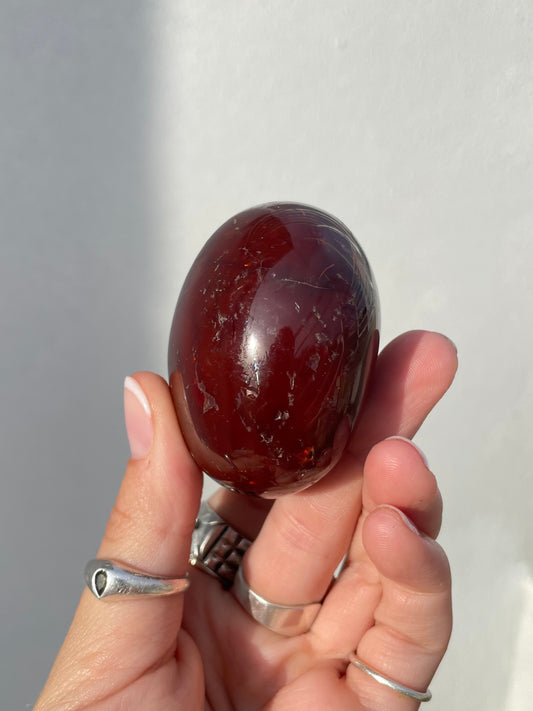 Carnelian Palm Stone ( Freeform )
