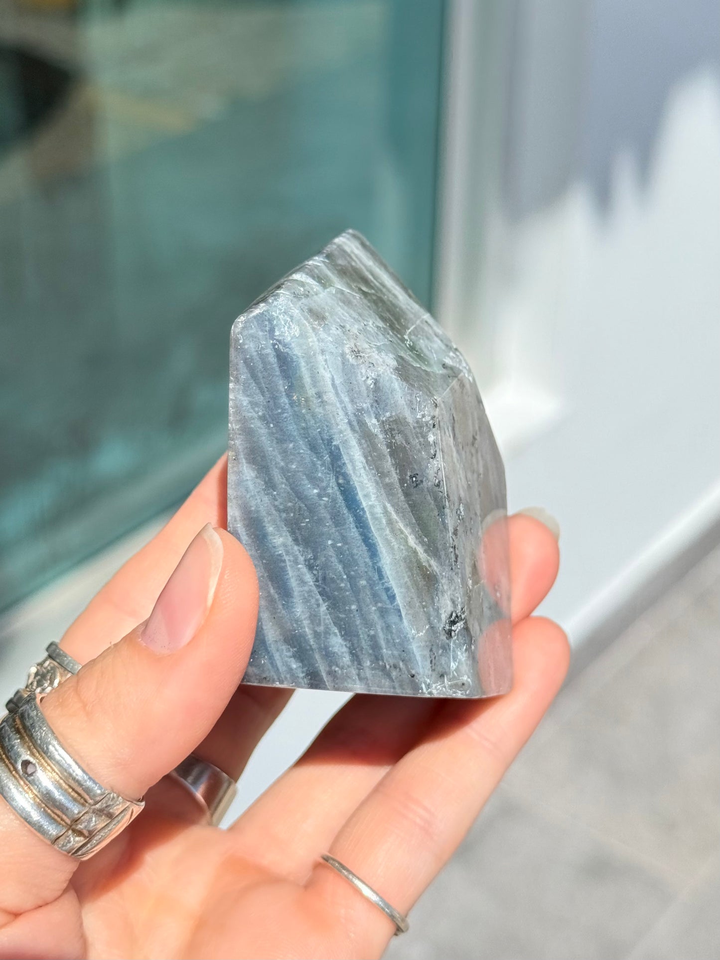 Purple - Yellow  Labradorite