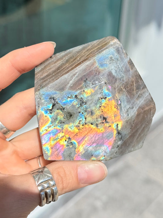 Purple - Yellow  Labradorite