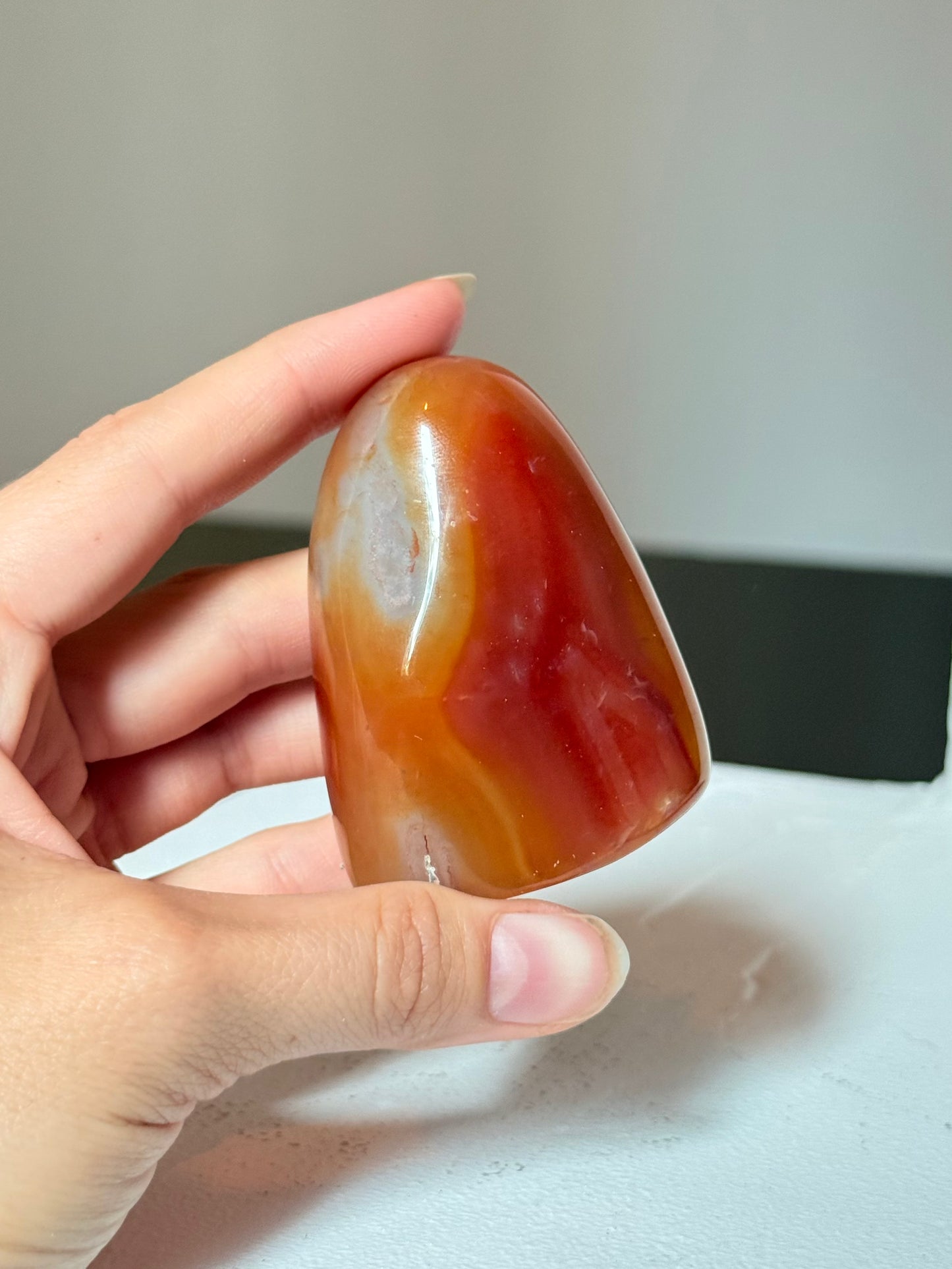 Carnelian Freeform ( Enhanced Color ) | Cornalina Freefrom ( Color Realzado ) - Brazil