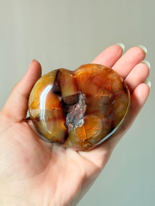 Carnelian Heart | Corazón Cornalina ( Madagascar )