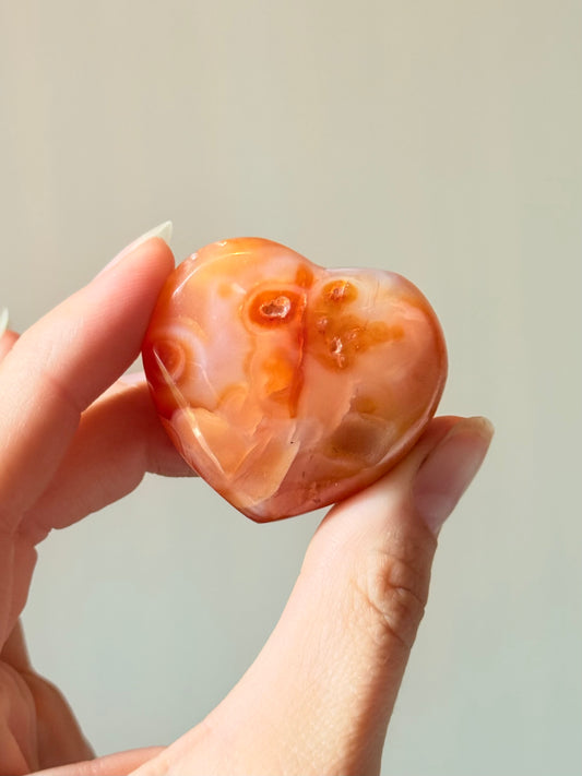 Mini Carnelian Heart  | Pequeño Corazón Cornalina ( Brazil )