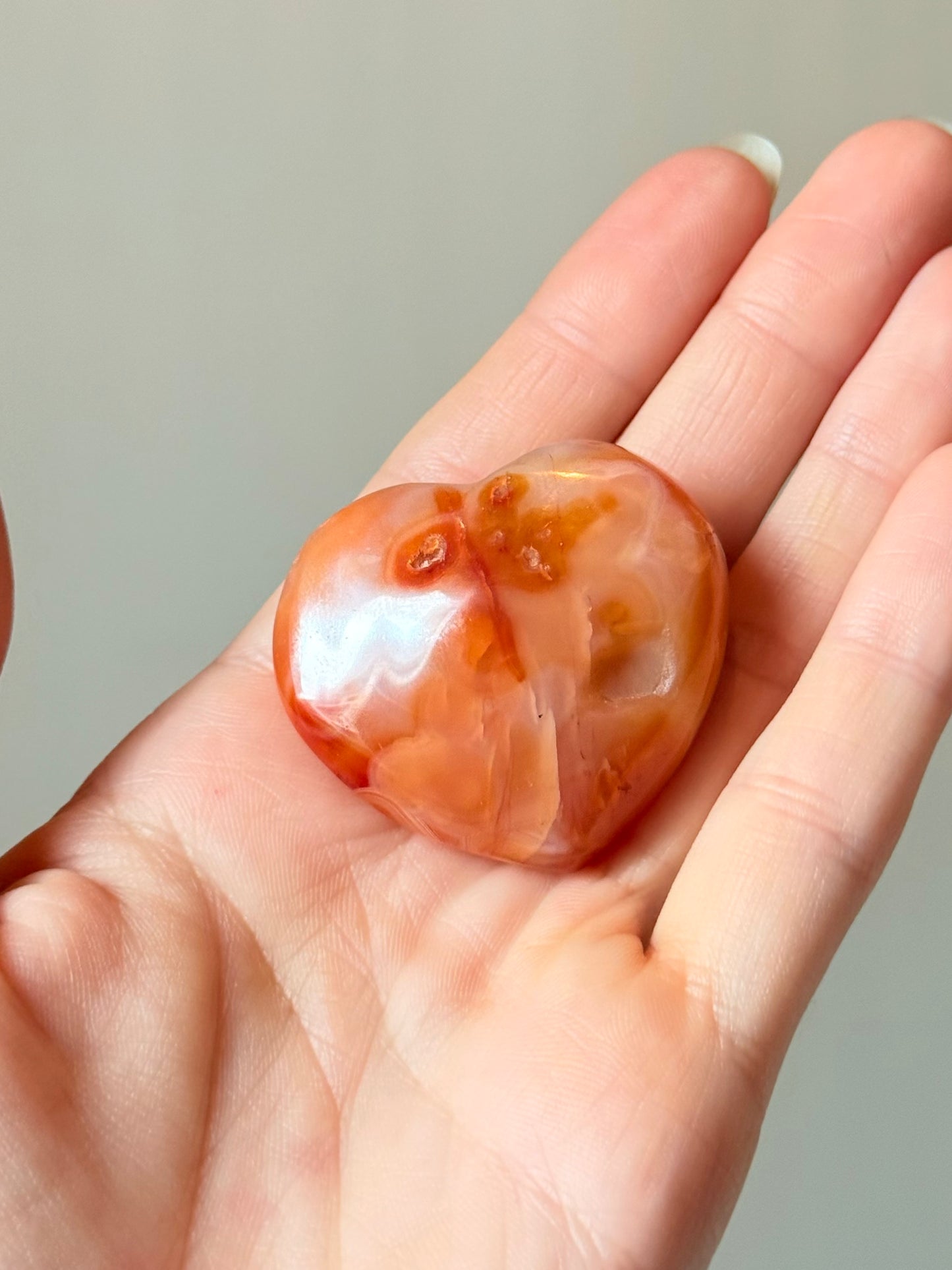 Mini Carnelian Heart  | Pequeño Corazón Cornalina ( Brazil )
