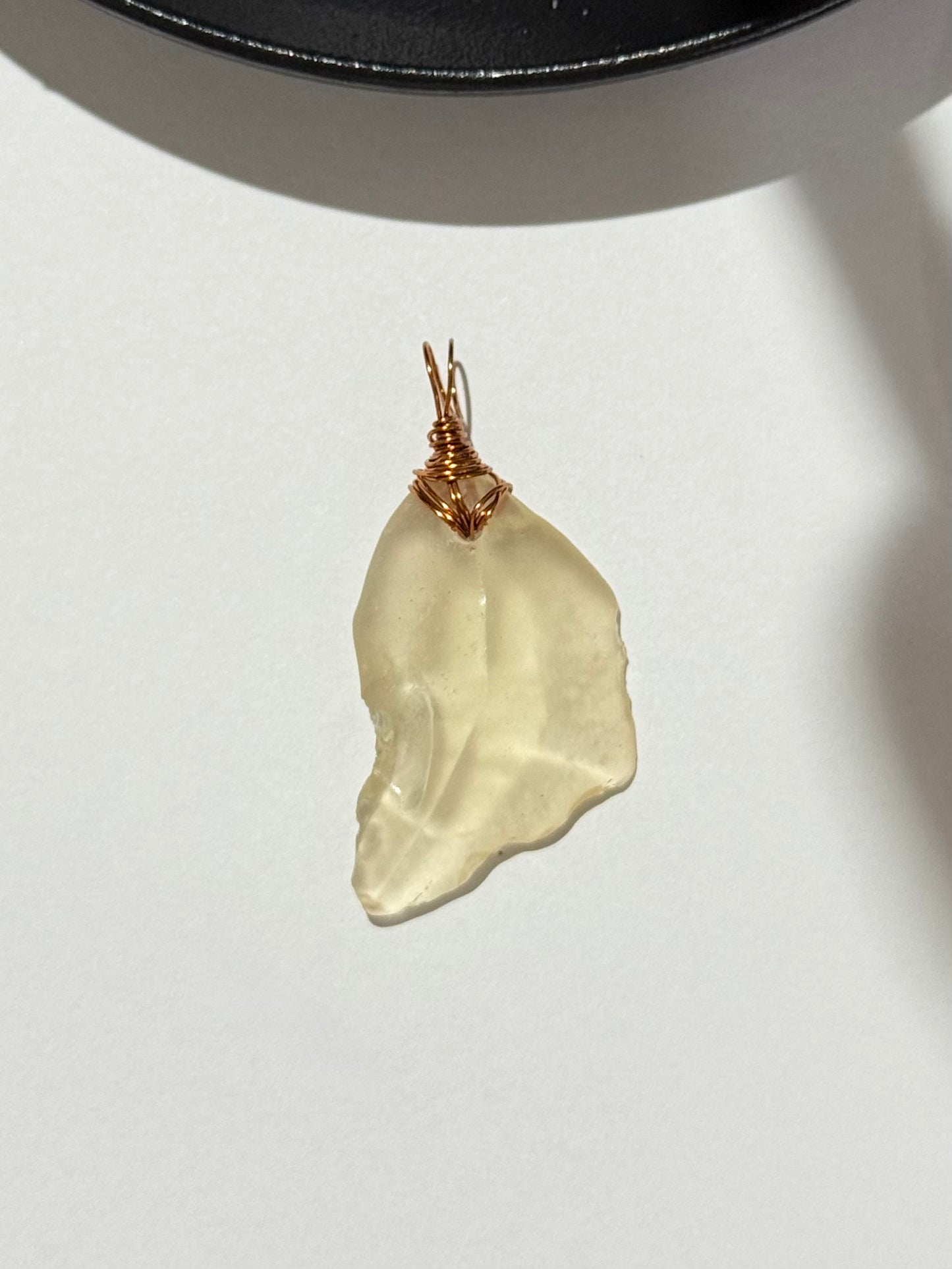 Libyan Dessert Glass ( Copper Wire ) Pendant