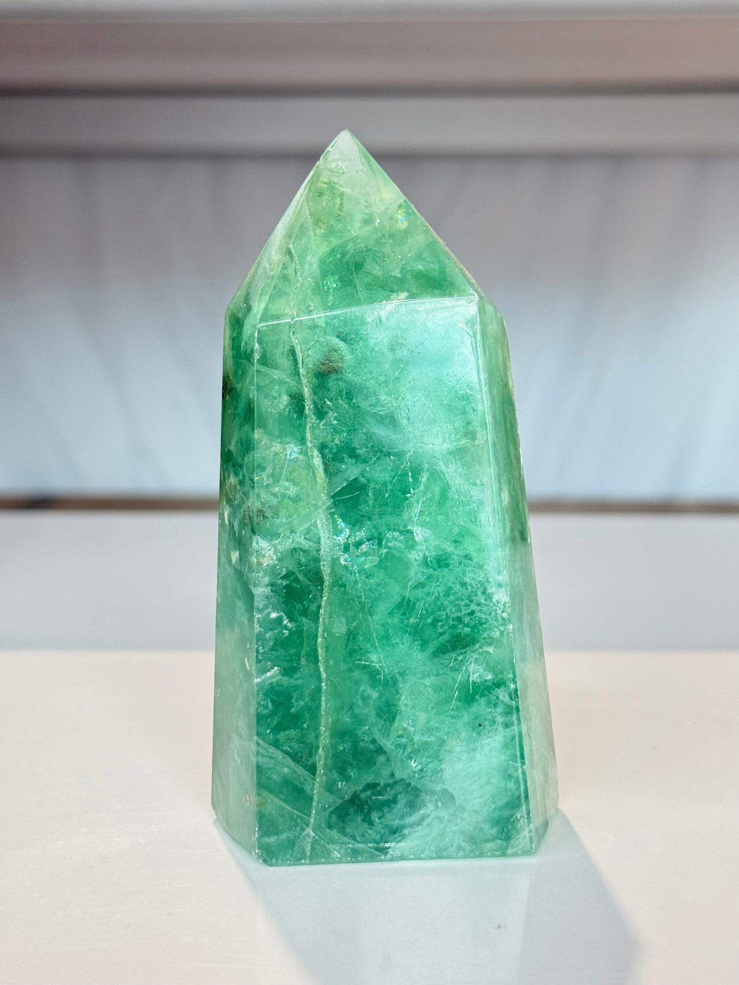 Green Fluorite Point