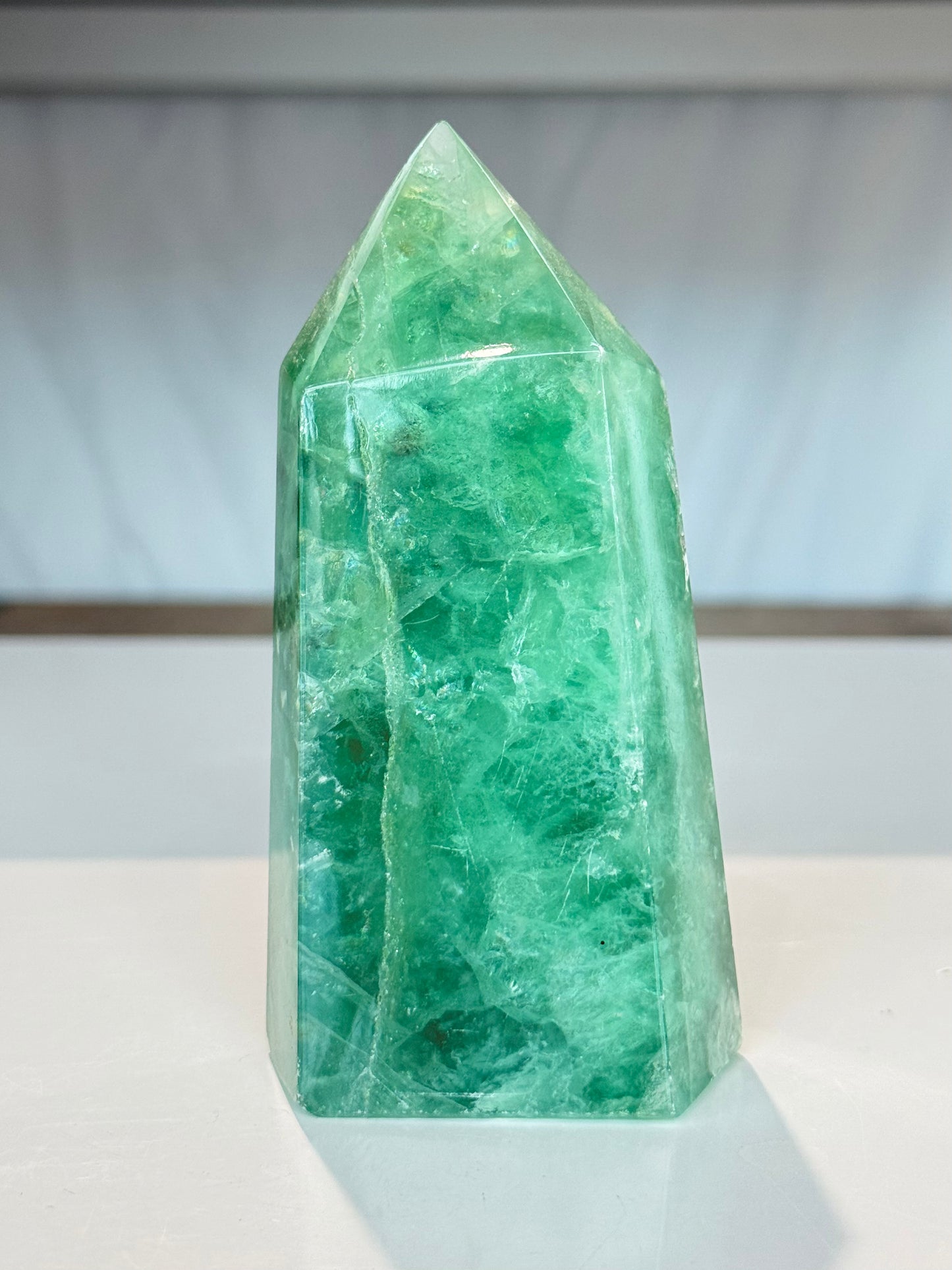 Green Fluorite Point