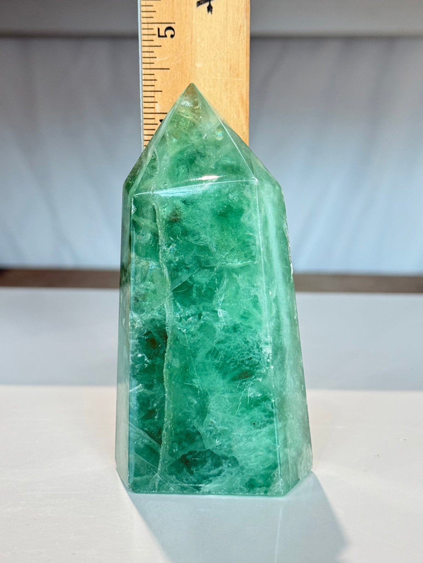 Green Fluorite Point