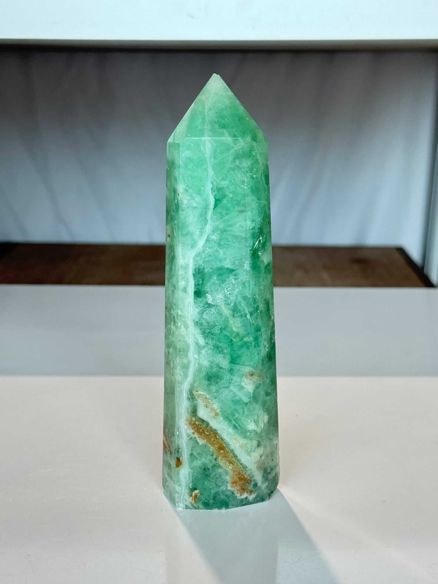 Green Fluorite Point