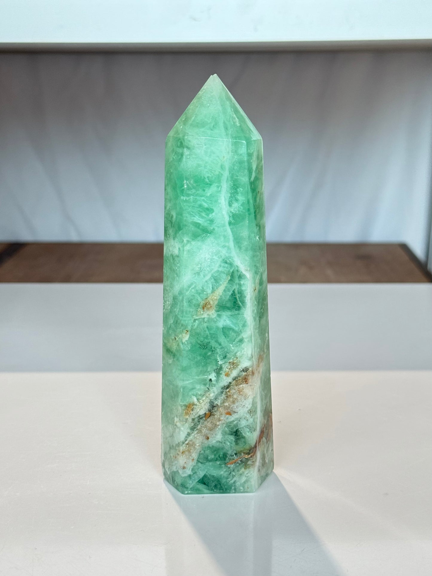 Green Fluorite Point