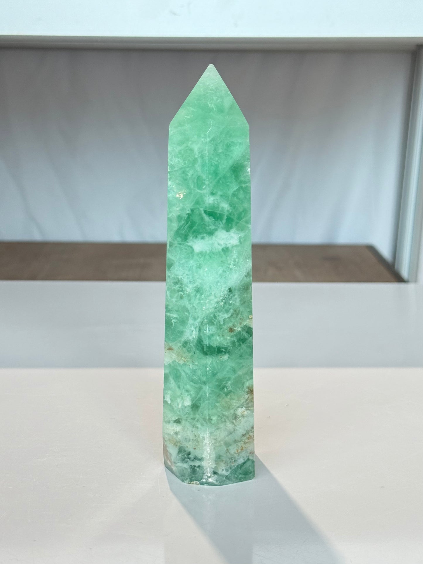 Green Fluorite Point