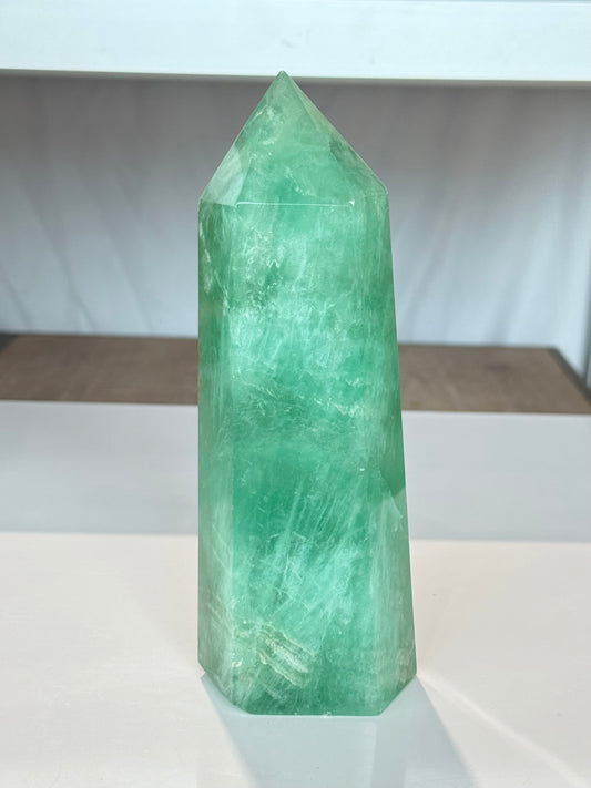 Green Fluorite Point