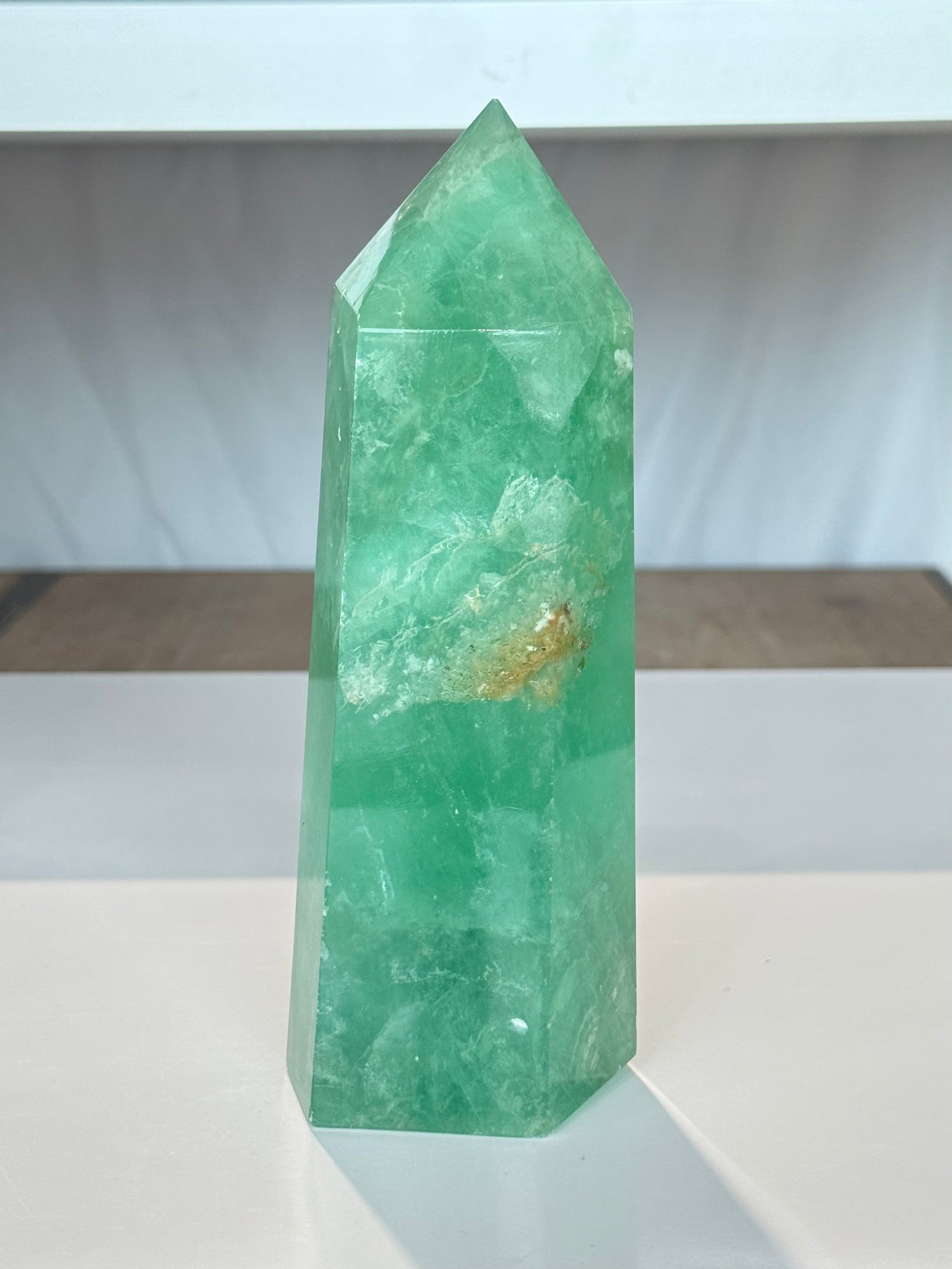 Green Fluorite Point
