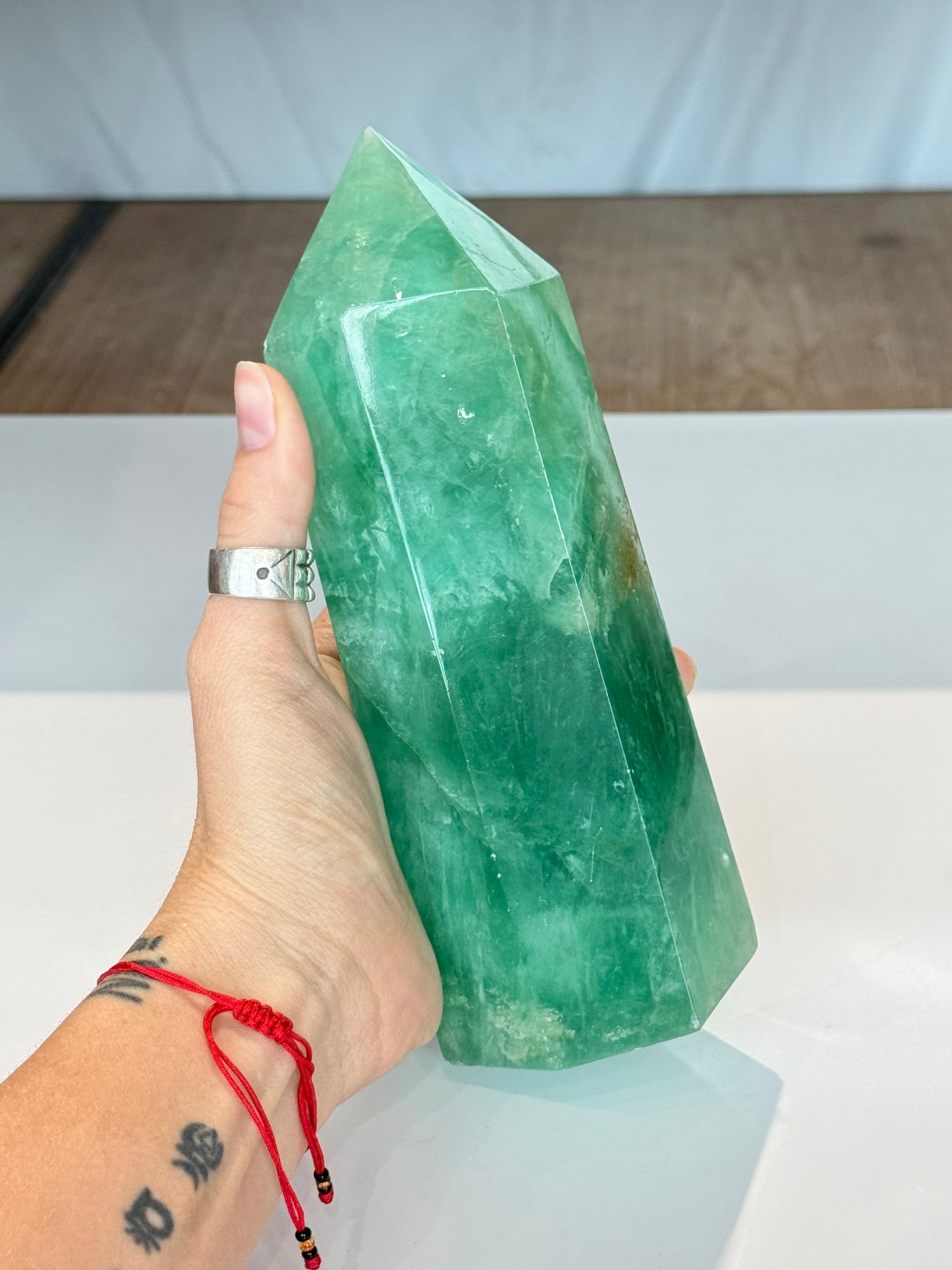 Green Fluorite Point