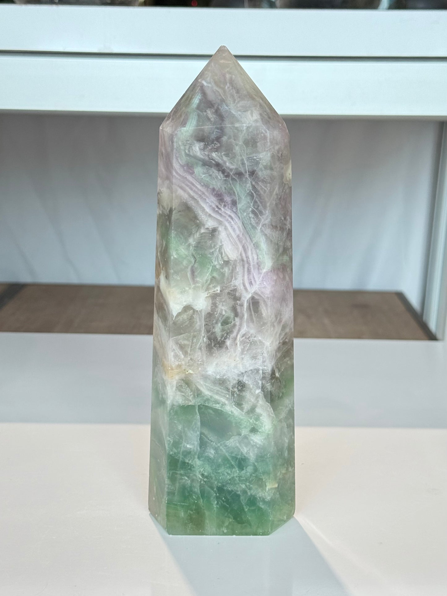 Rainbow Fluorite Point
