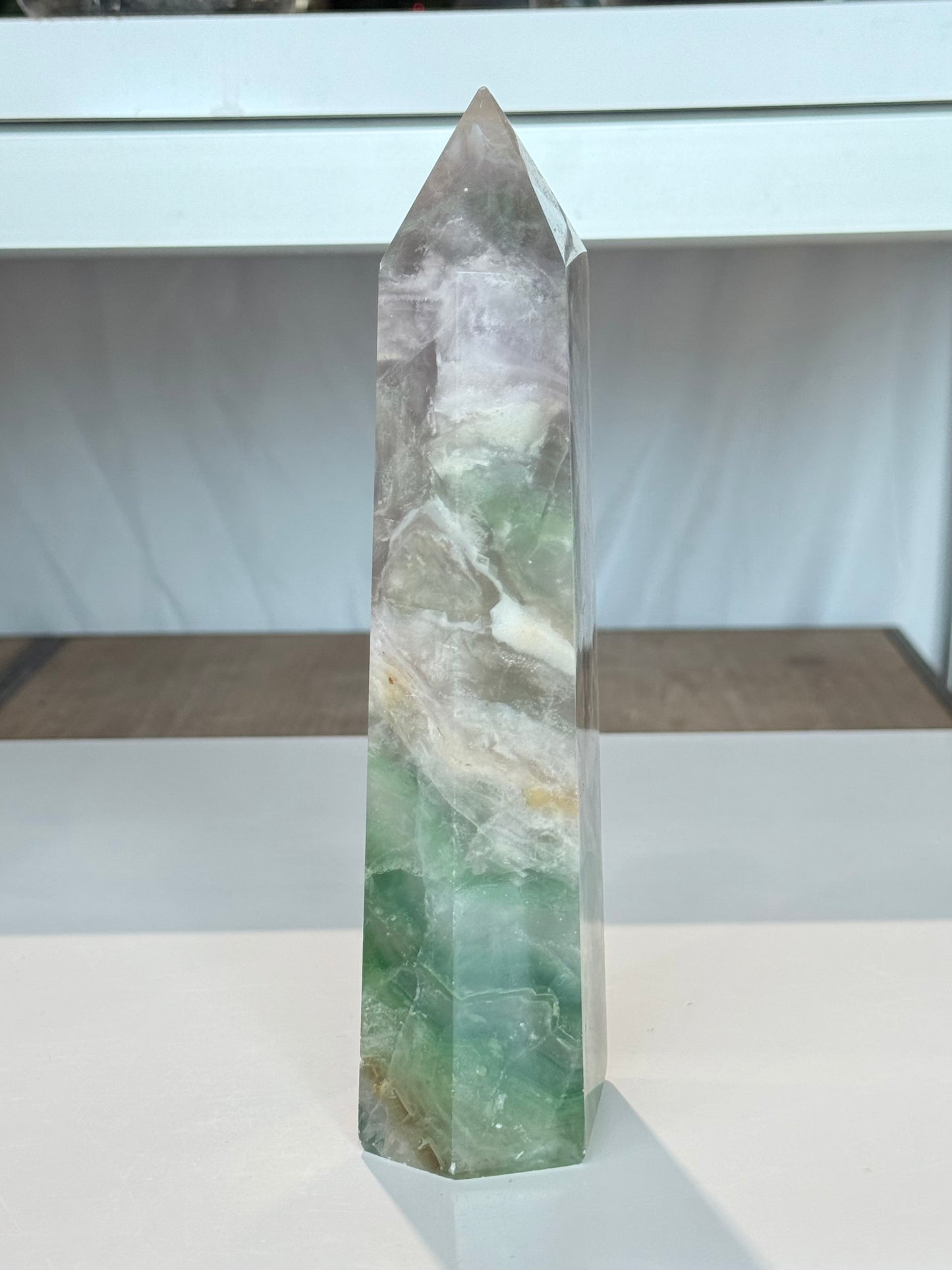 Rainbow Fluorite Point