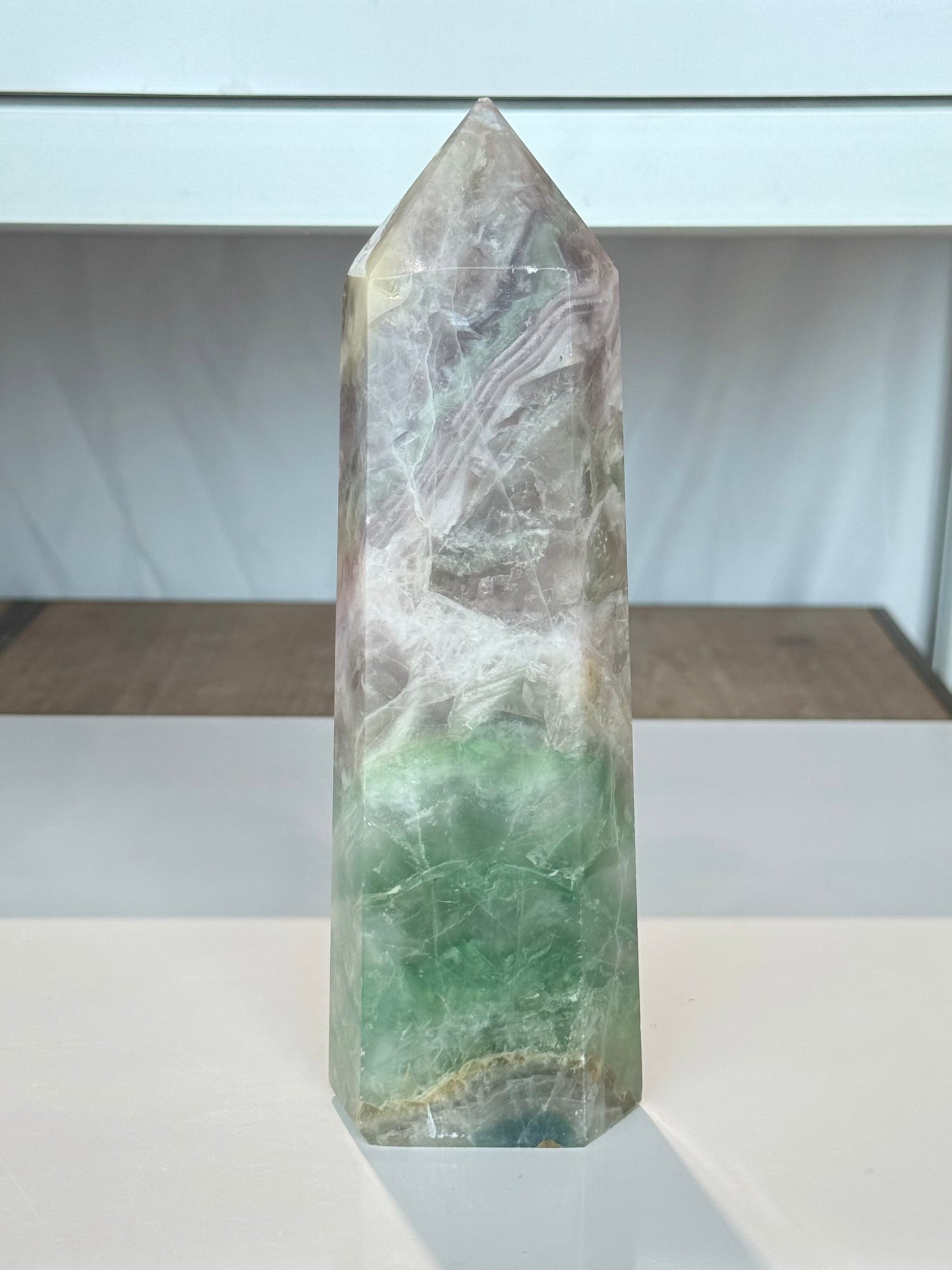 Rainbow Fluorite Point