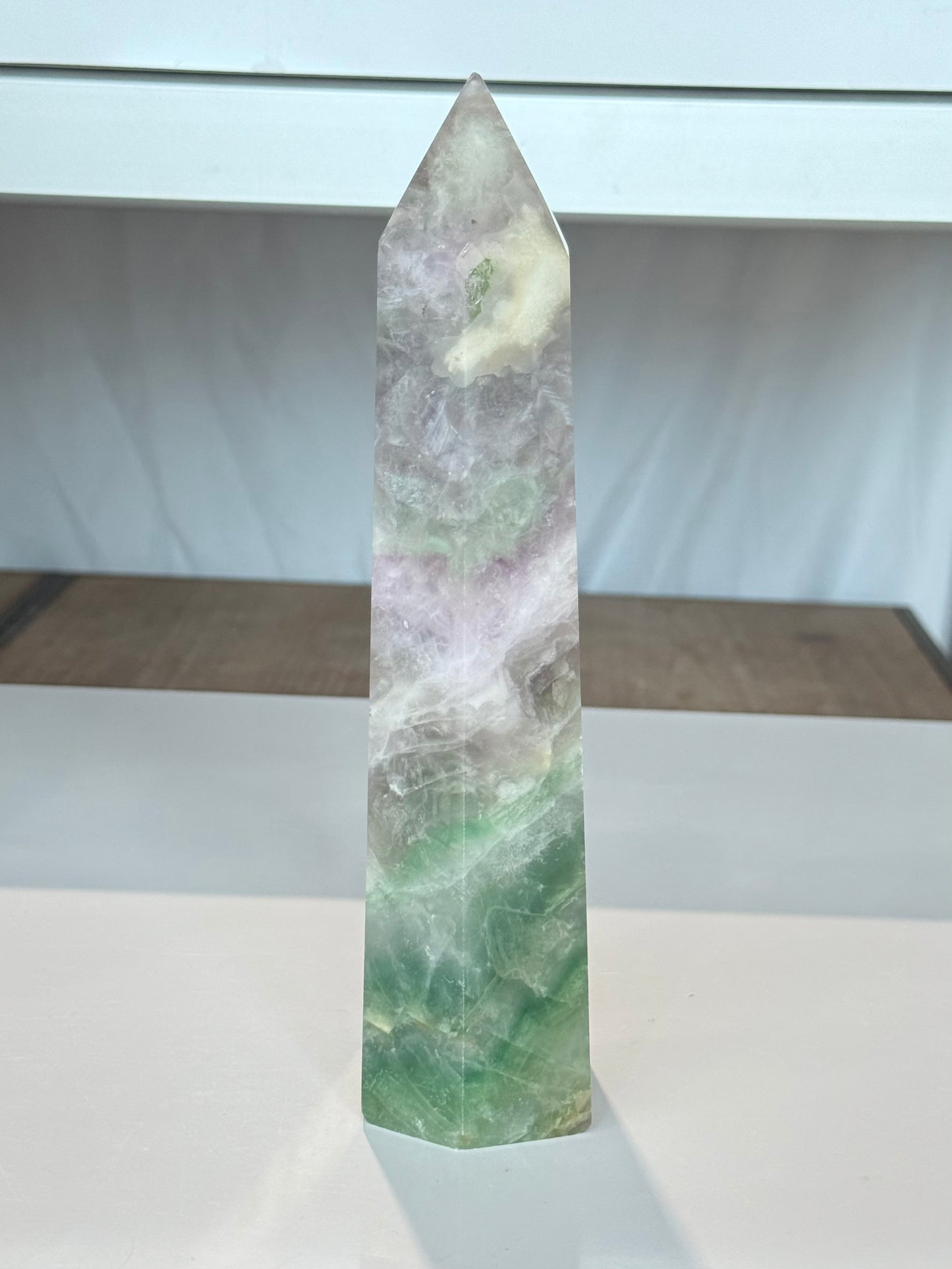 Rainbow Fluorite Point