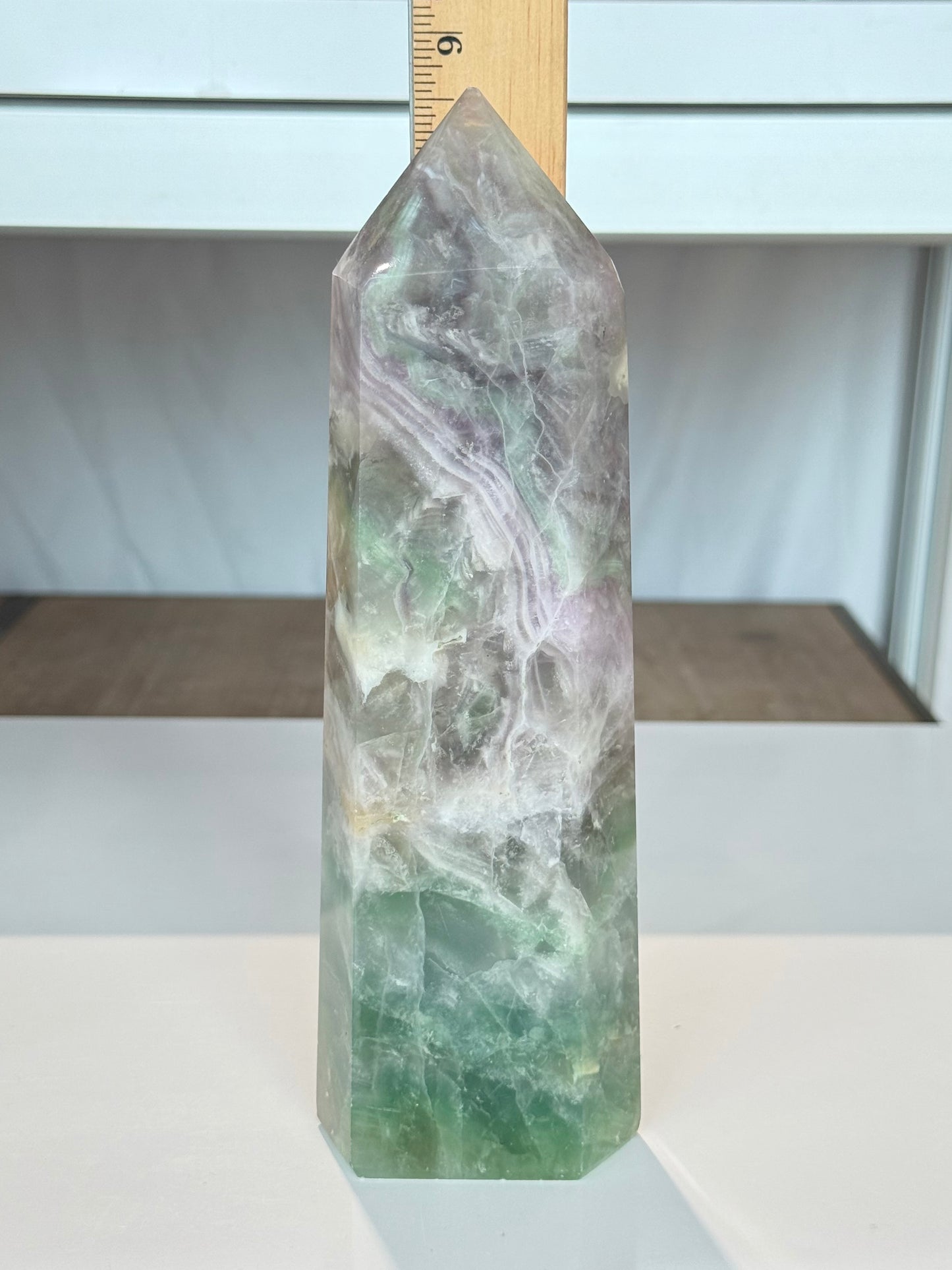 Rainbow Fluorite Point