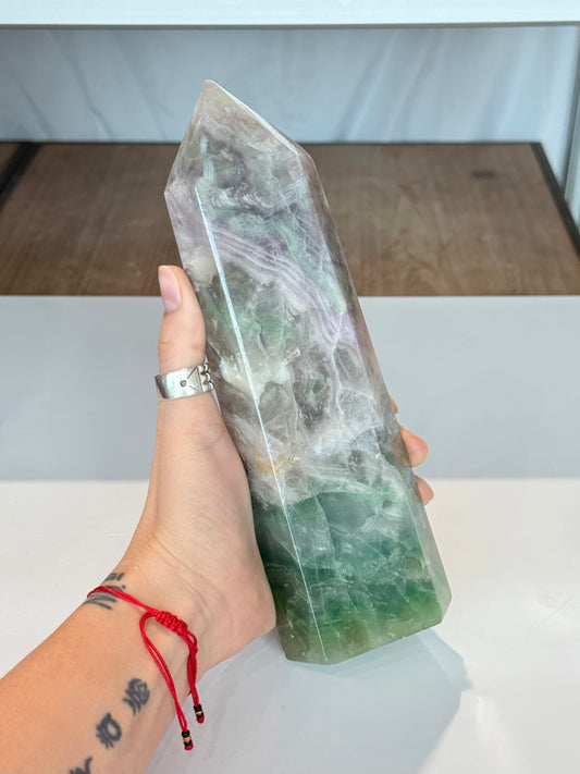 Rainbow Fluorite Point