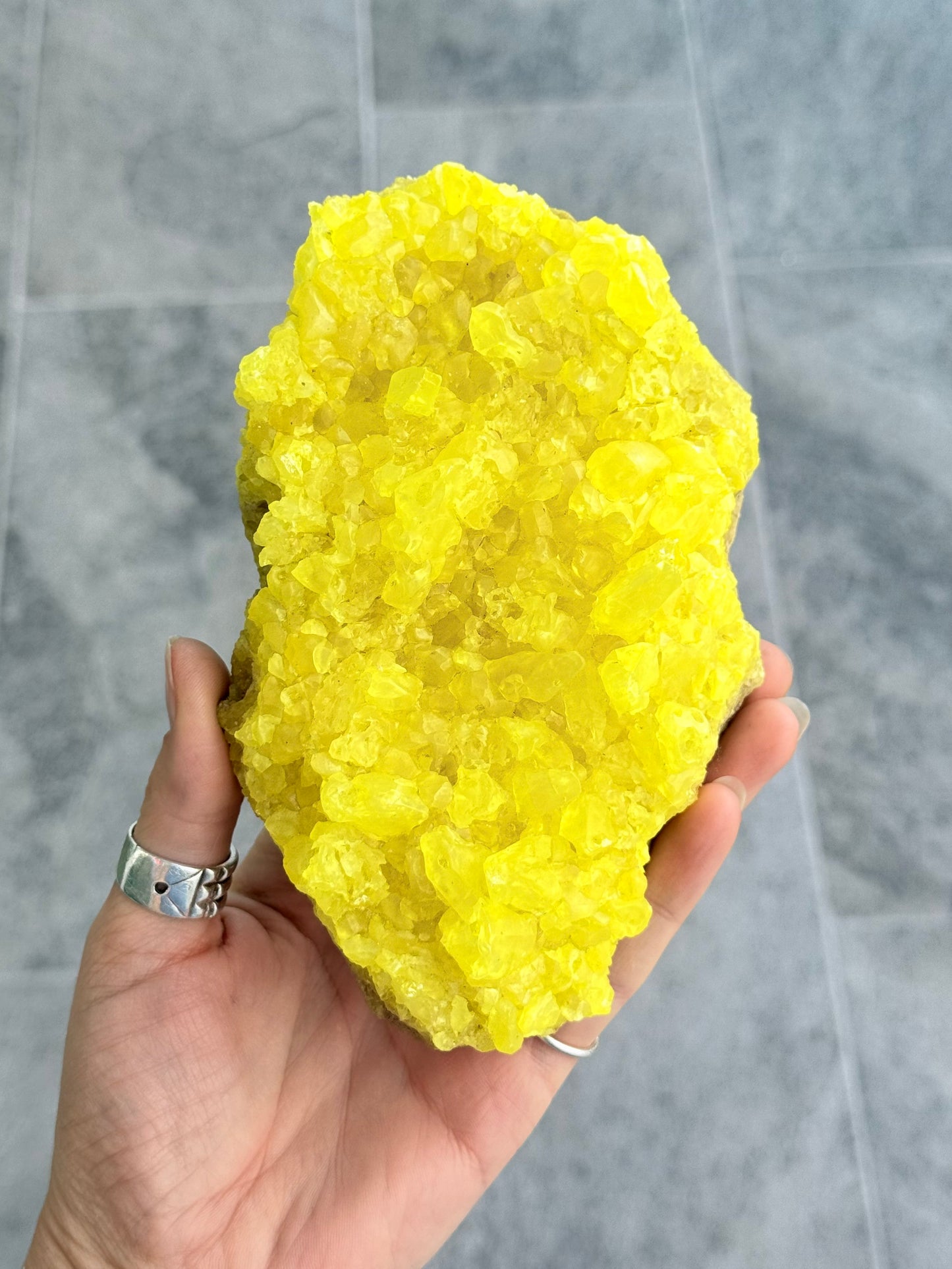 Crystallized sulfur
